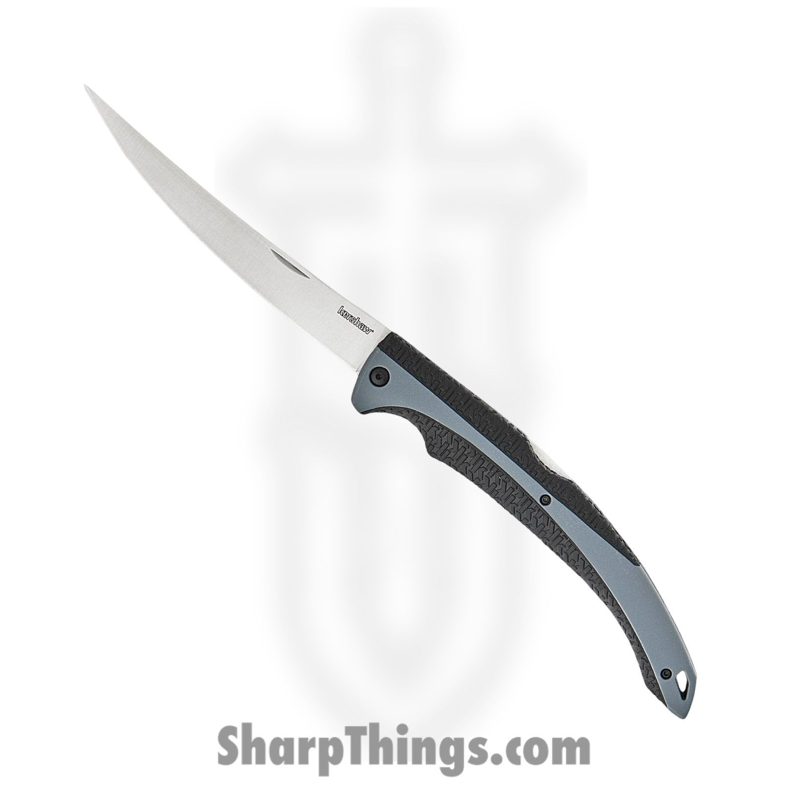 Kershaw - 1258 - Folding Fillet Knife - 420J2 Stainless - Black K-Texture™ grip