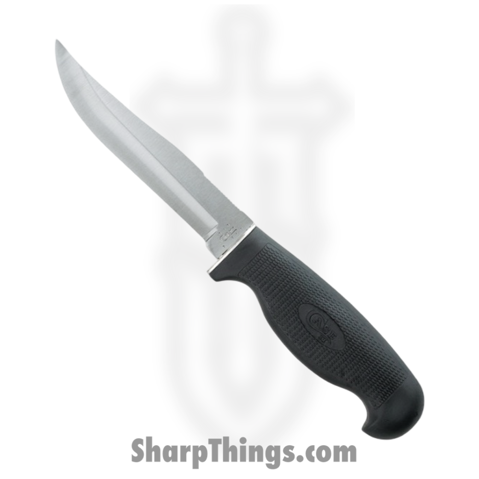 Case Cutlery - CA592 - Lightweight Hunter - Fixed Blade Knife - Surgical Steel Polished Clip Point - Zytel - Black