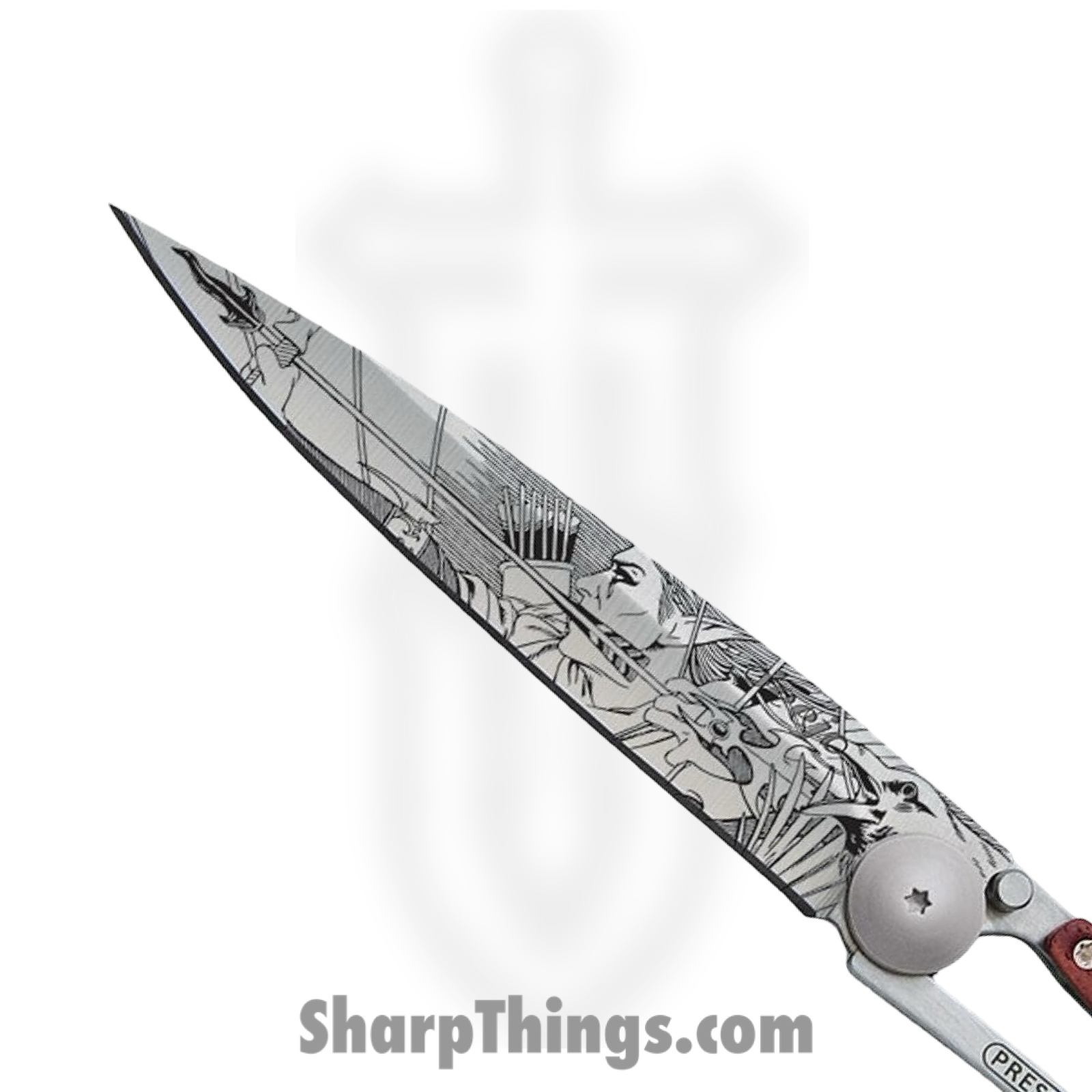 Deejo - DEE1CB027 - Fantasy Elf 37g - Folding Knife - 420 SS Matte Drop Point - Coralwood SS - Brown - Image 2