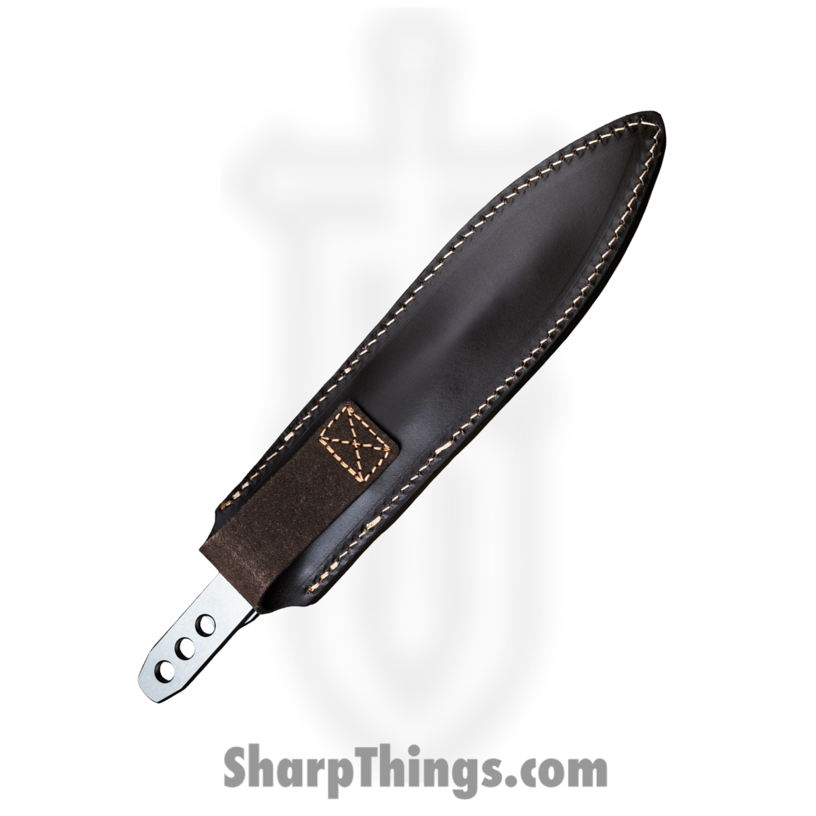 Spyderco - SCTK01SM - Spyderthrowers Small - Fixed Blade Knife - 8Cr13MoV - 8Cr13MoV - Silver - Image 4
