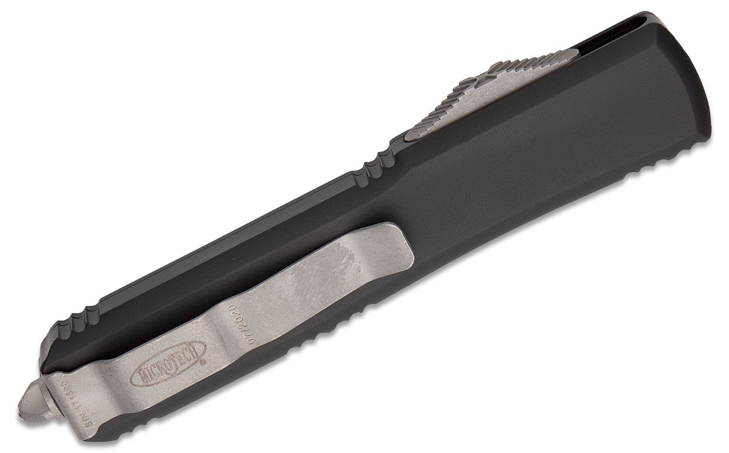 Microtech - 122-10AP - Ultratech D/E Apocalyptic - OTF Auto - Bohler M390 Apocalyptic Dagger - 6061-T6 Aluminum - Black - Image 7