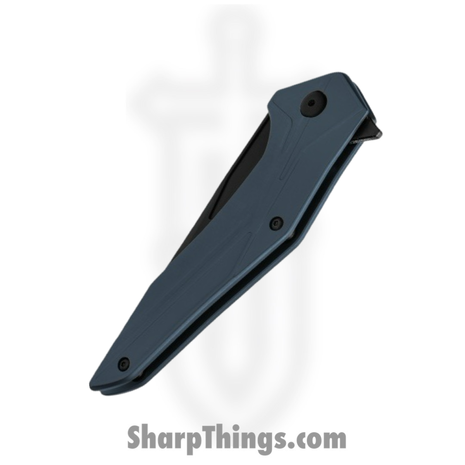 Brous Blades - BRB243 - Tyrant - Folding Knife - D2 Coated Tanto - Aluminum - Blue - Image 2