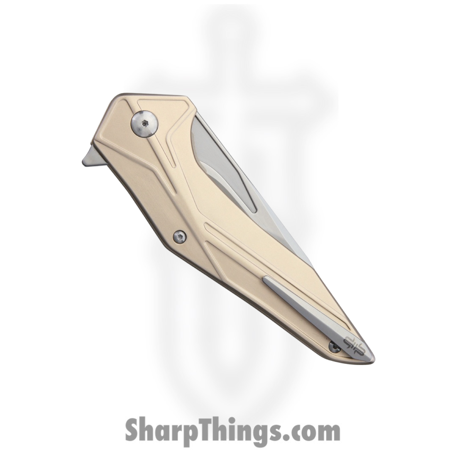 Brous Blades - BRB244 - Tyrant - Folding Knife - D2 Satin Tanto - Aluminum - Pink - Image 2