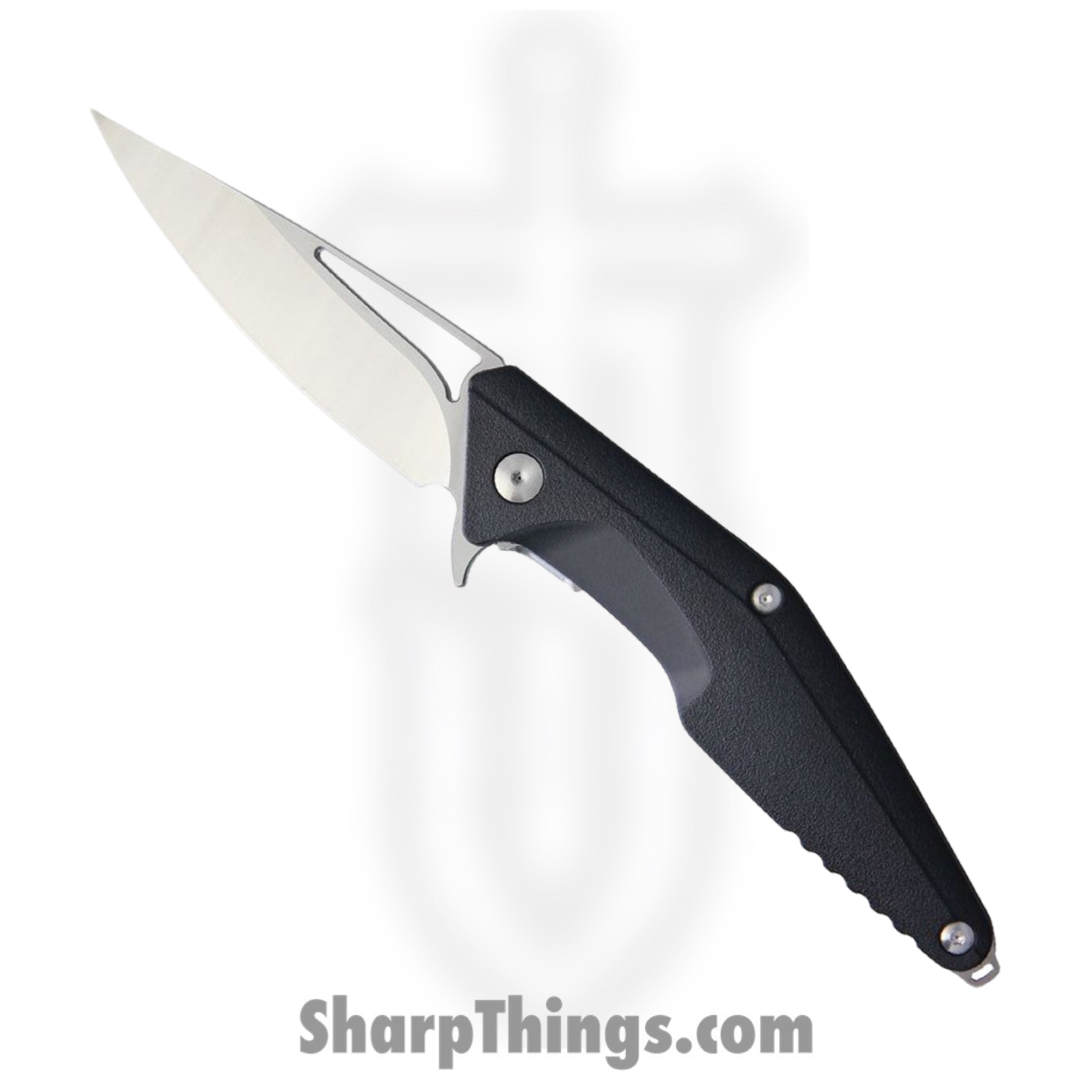Brous Blades - BRBM005 - Division - Folding Knife - D2 Satin Drop Point - Polymer - Black