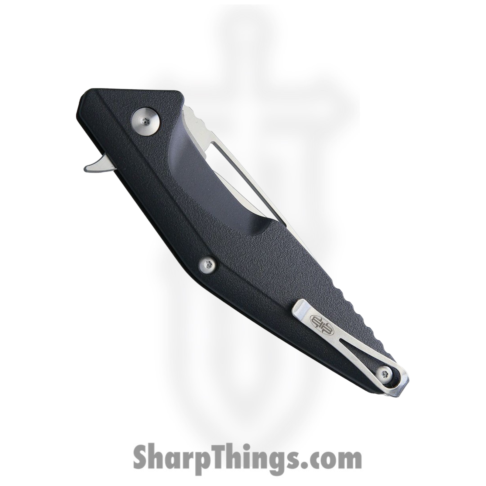 Brous Blades - BRBM005 - Division - Folding Knife - D2 Satin Drop Point - Polymer - Black - Image 2