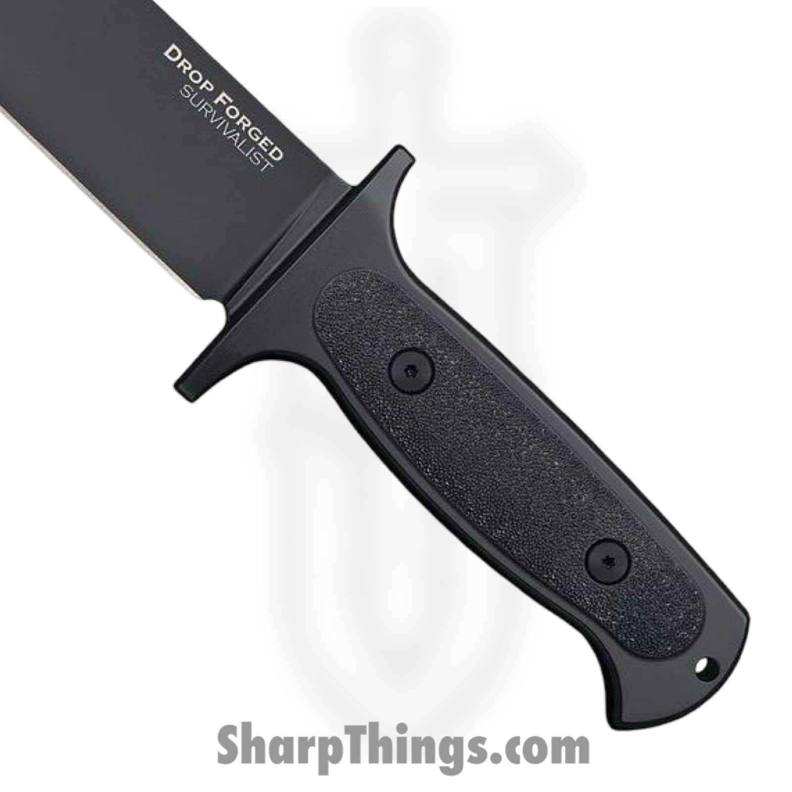Cold Steel - CS36MH - Drop Forged Survivalist - Fixed Blade Knife - 52100 HC Coated Clip Point - G10 - Black - Image 2