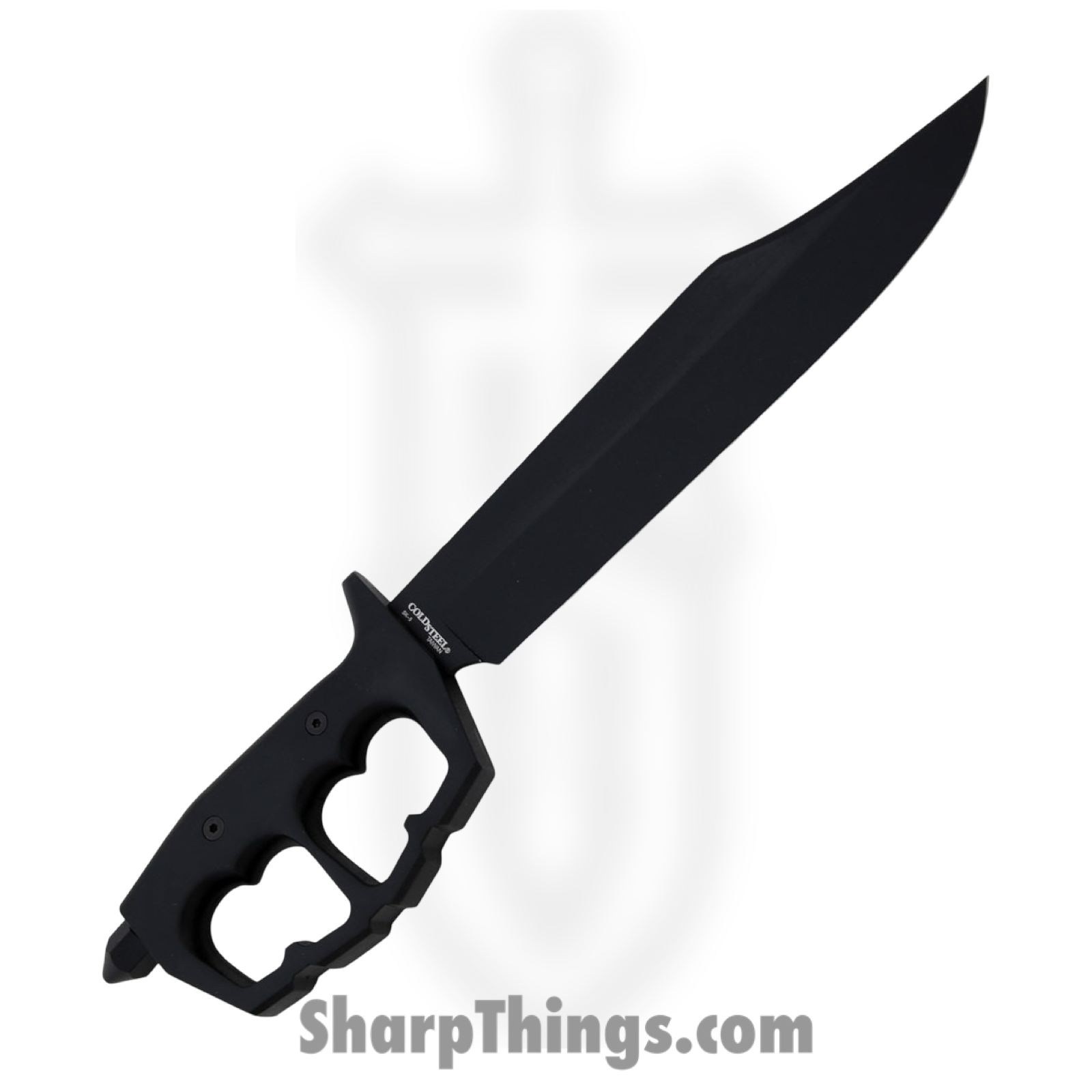 Cold Steel - CS80NTB - Chaos Bowie - Fixed Blade Knife - SK-5 Coated Clip Point - 6061-T6 Aluminum - Black - Image 2