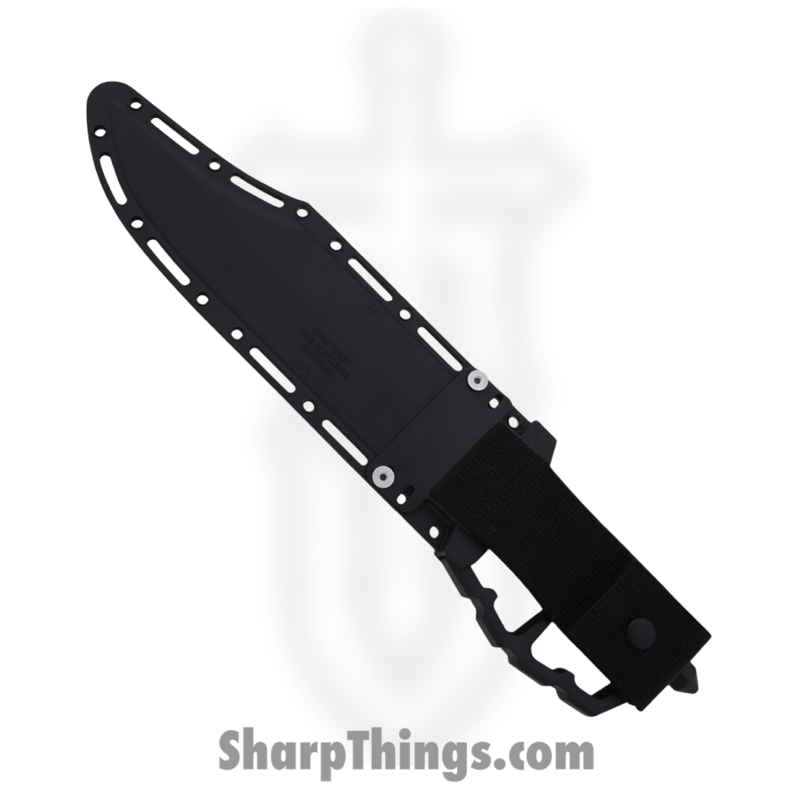 Cold Steel - CS80NTB - Chaos Bowie - Fixed Blade Knife - SK-5 Coated Clip Point - 6061-T6 Aluminum - Black - Image 3