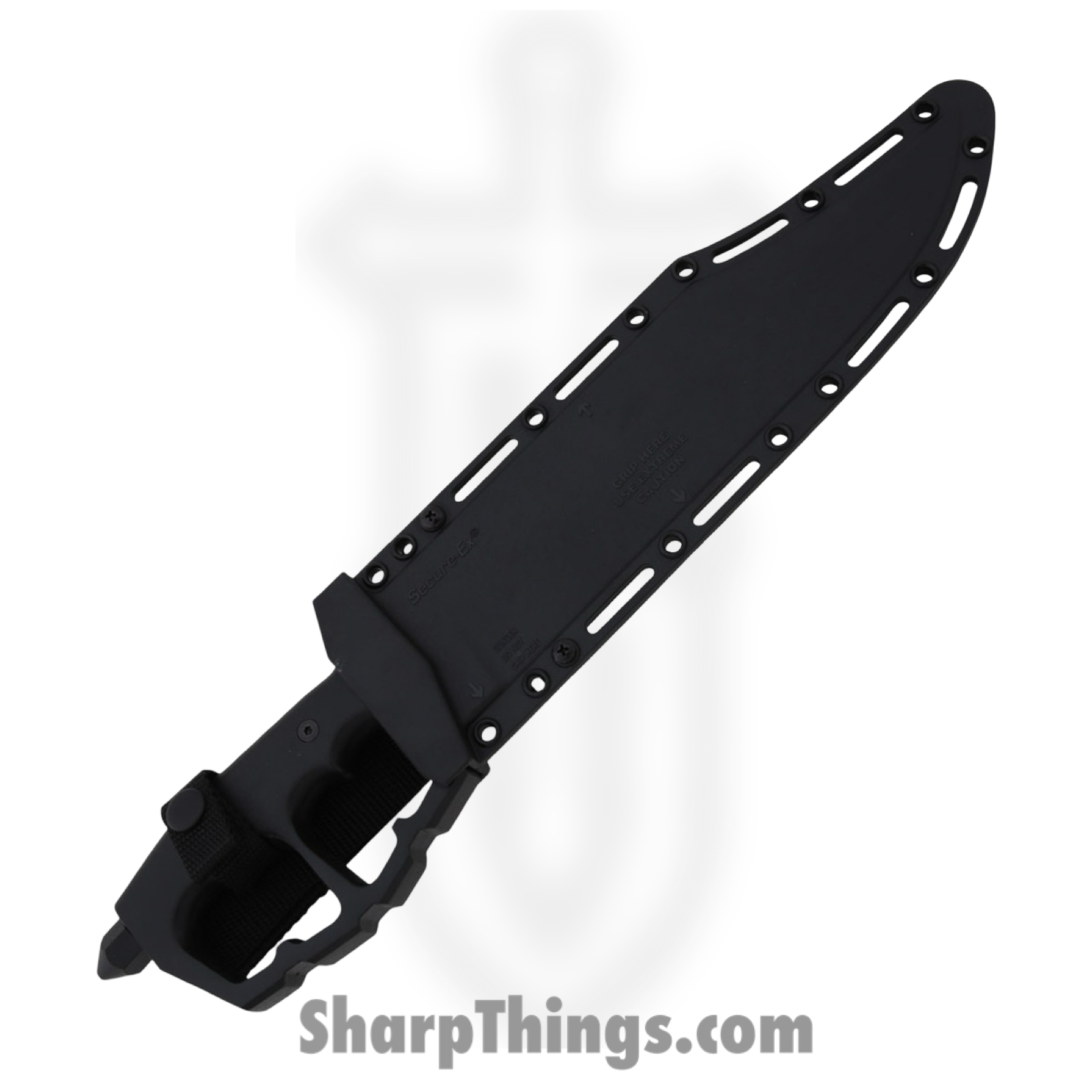 Cold Steel - CS80NTB - Chaos Bowie - Fixed Blade Knife - SK-5 Coated Clip Point - 6061-T6 Aluminum - Black - Image 4
