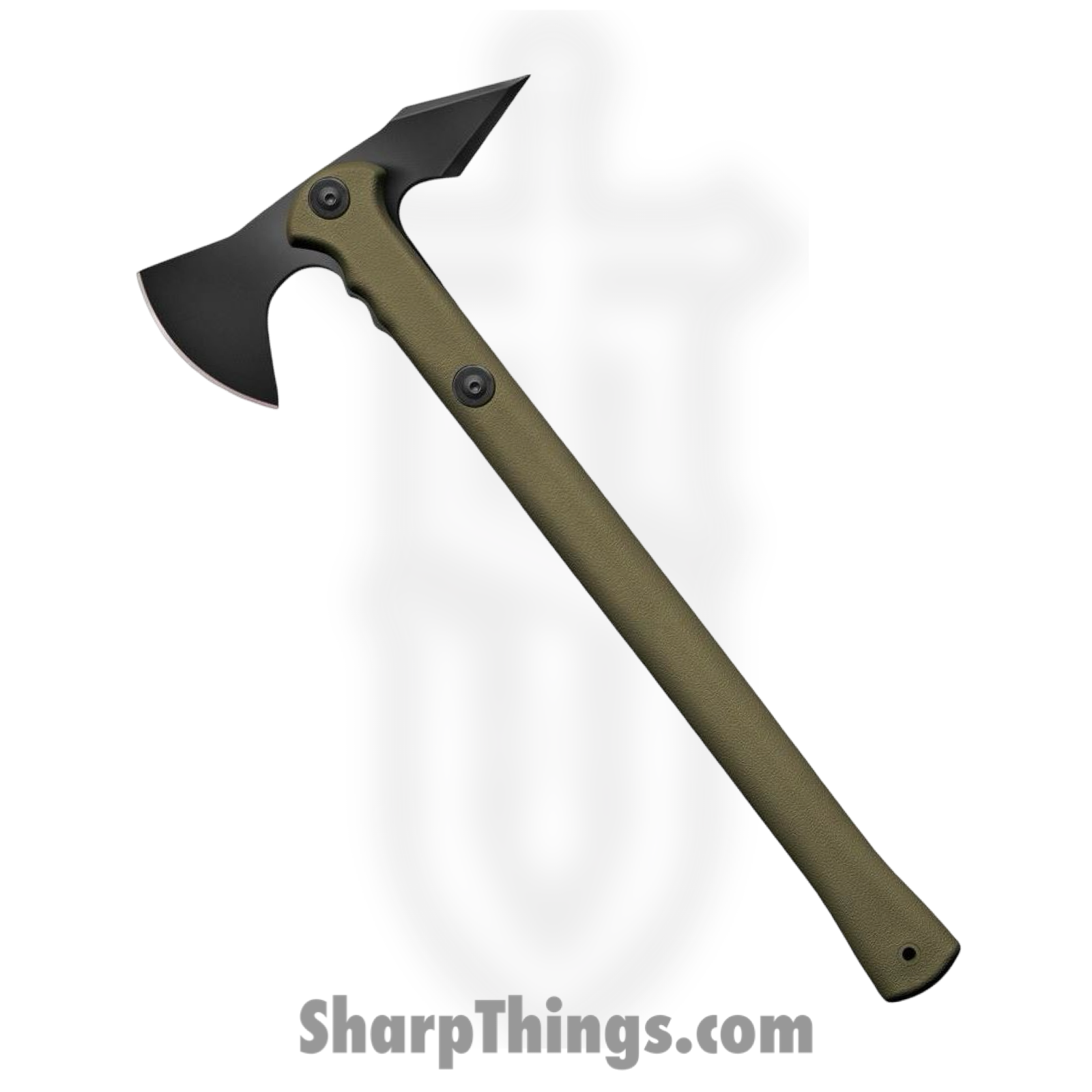 Cold Steel - CS90PTHG - Trench Hawk - Carbon Steel Coated Axe - Polypropylene - OD Green