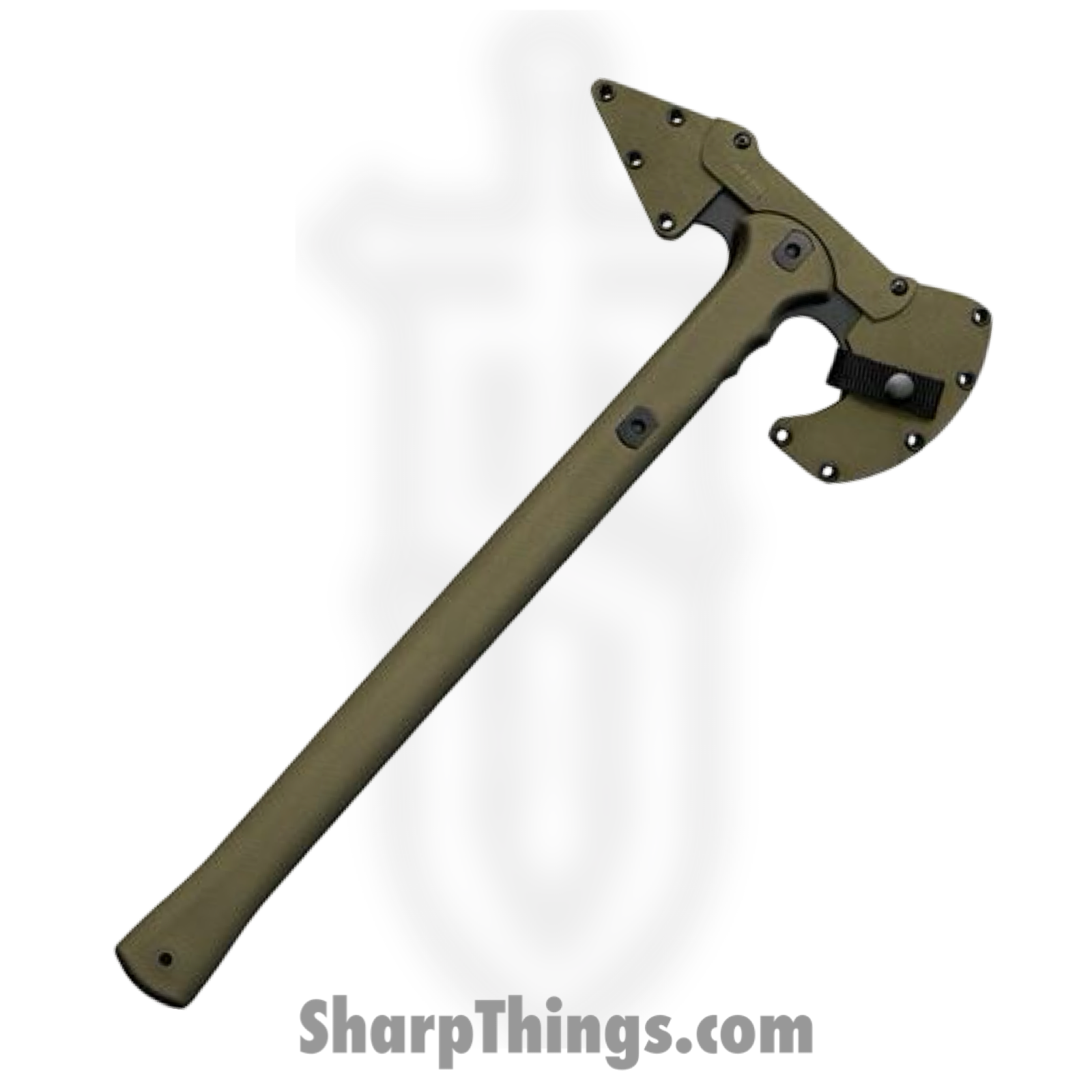 Cold Steel - CS90PTHG - Trench Hawk - Carbon Steel Coated Axe - Polypropylene - OD Green - Image 3