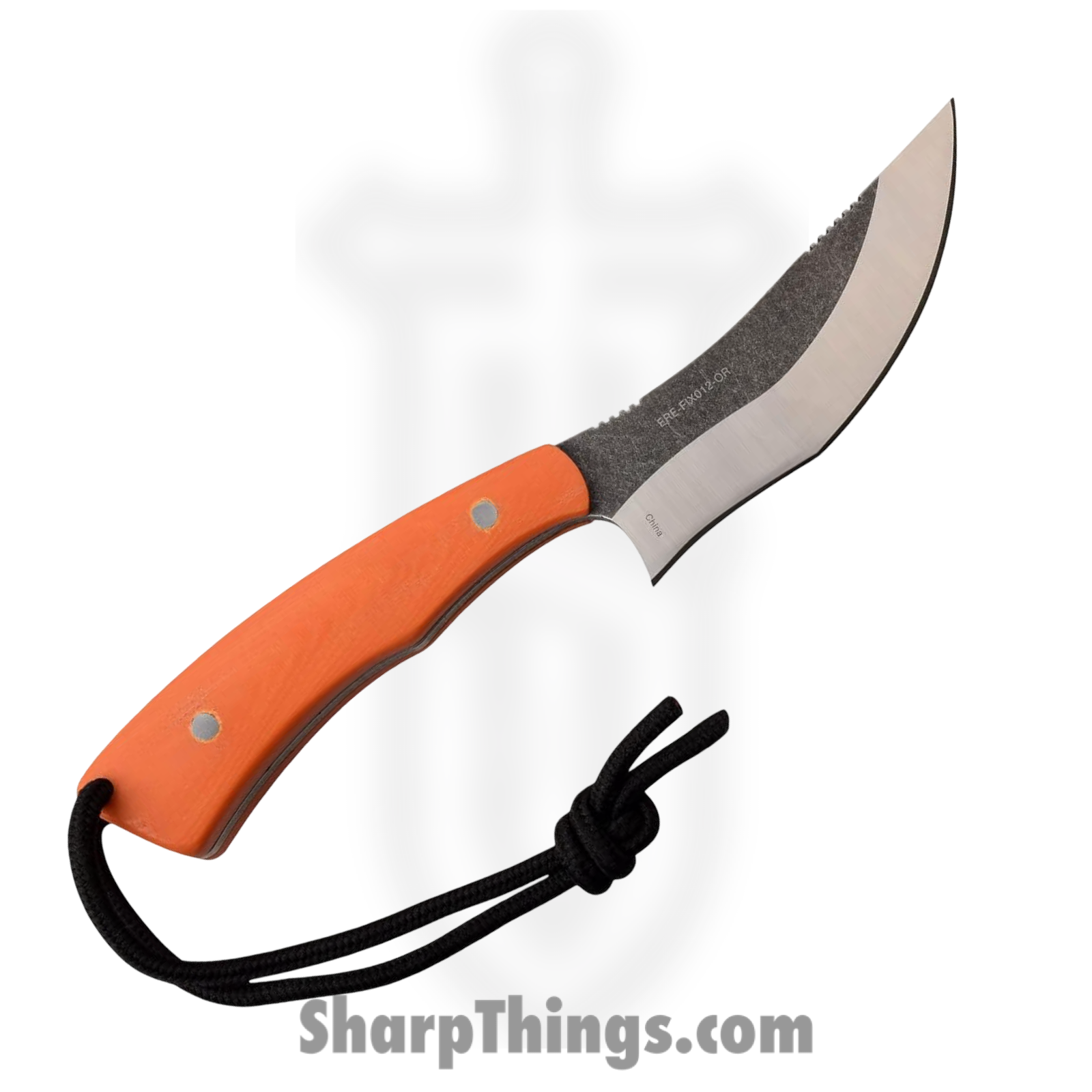 Elk Ridge - EREFIX012OR - Evolution - Fixed Blade Knife - 8Cr13MoV Two Tone Clip Point - Micarta - Orange - Image 2