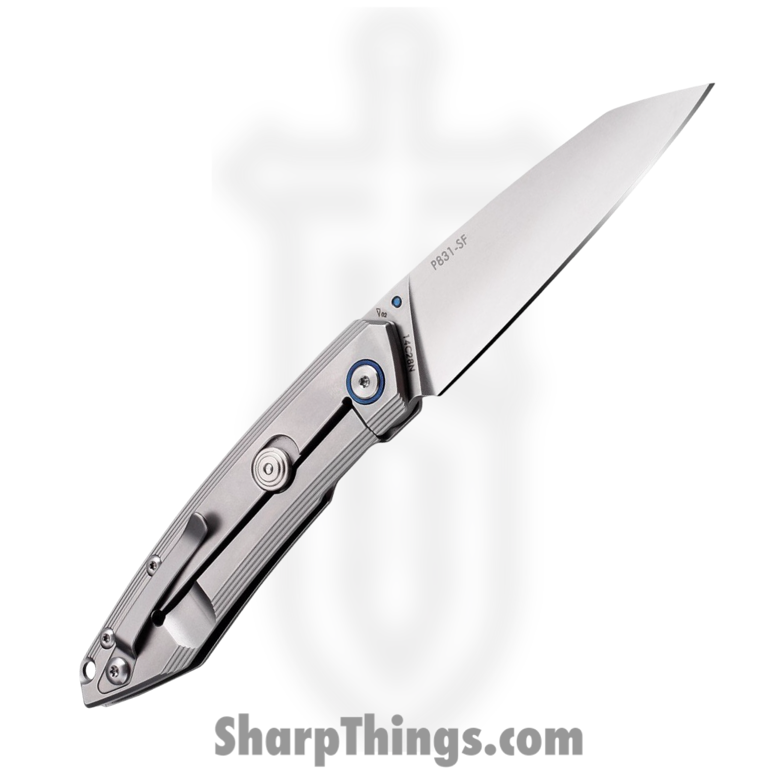 Ruike - RKEP831SF - P831-SF - Folding Knife - 14C28N Stonewash Reverse Tanto - 3Cr14N - Gray - Image 2