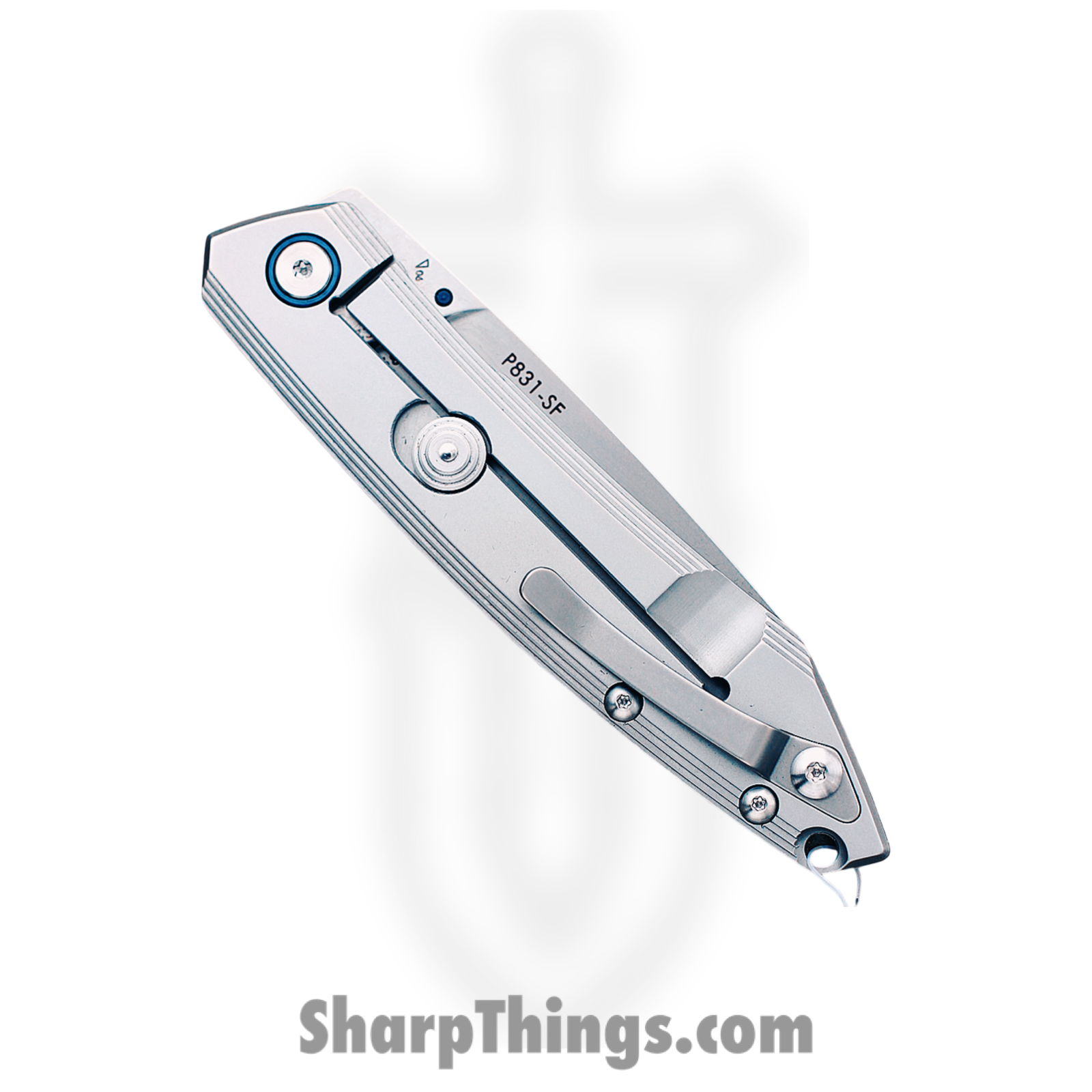 Ruike - RKEP831SF - P831-SF - Folding Knife - 14C28N Stonewash Reverse Tanto - 3Cr14N - Gray - Image 4