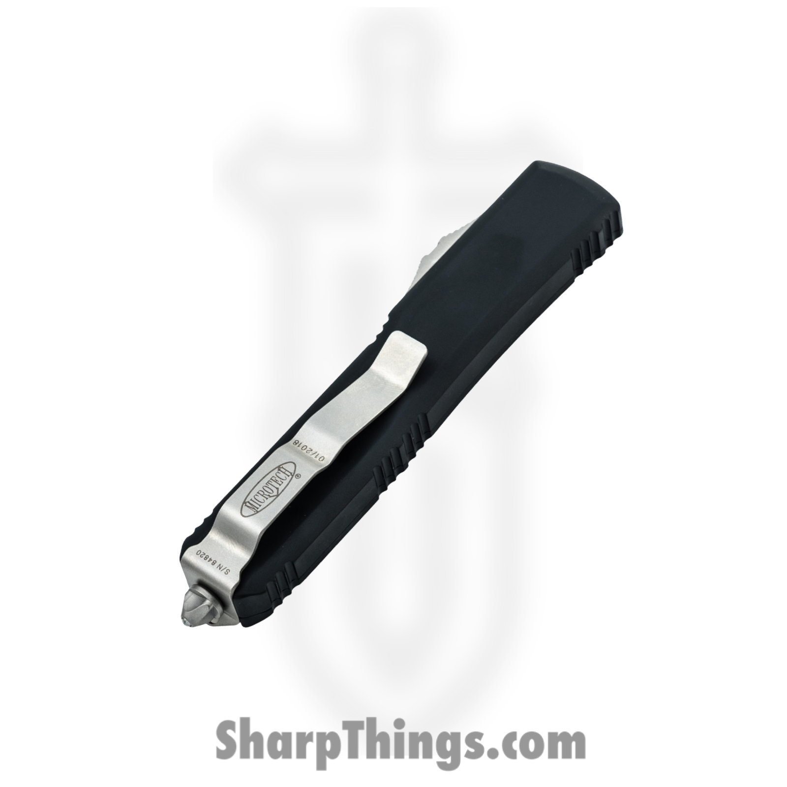 Microtech - 122-10 - Ultratech - OTF Auto - M390, 204P, Elmax, or XHP Stonewash Dagger - Aluminum - Black - Image 5