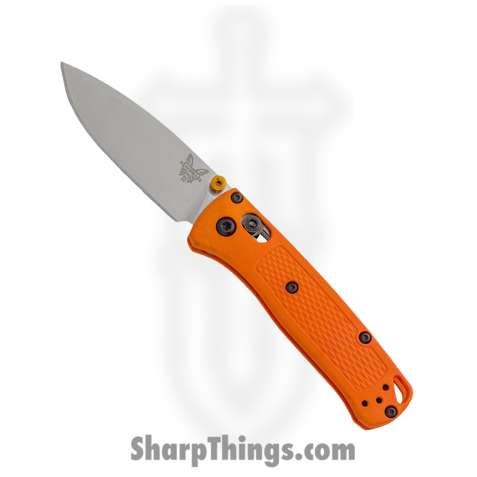 Benchmade - 533 - Mini Bugout - Folding Knife - S30V Stonewash Drop Point - Grivory - Orange