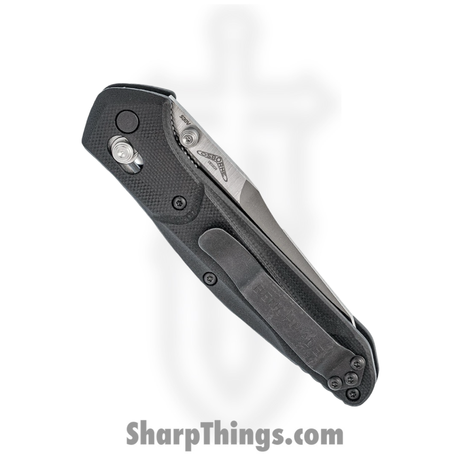 Benchmade - 940-2 - Osborne - Folding Knife - S30V Satin Reverse Tanto - G10 - Black - Image 4