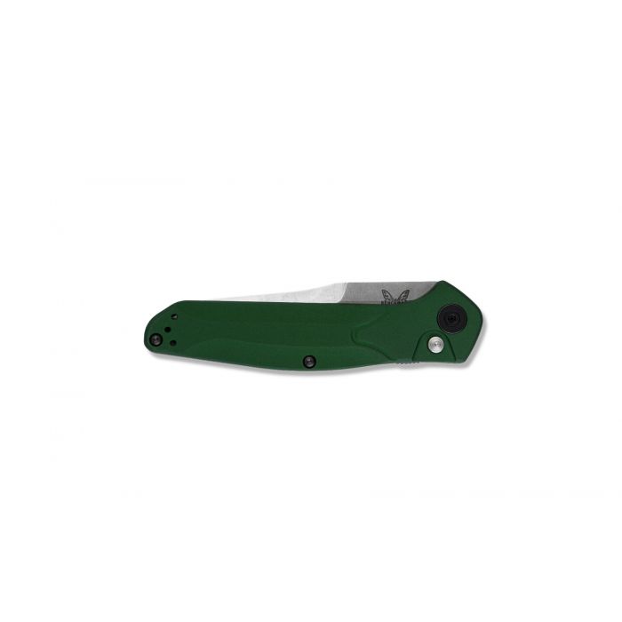 Benchmade - 9400 - Osborne - Automatic Knife - S30V Satin Modified Reverse Tanto - Aluminum - Green - Image 5