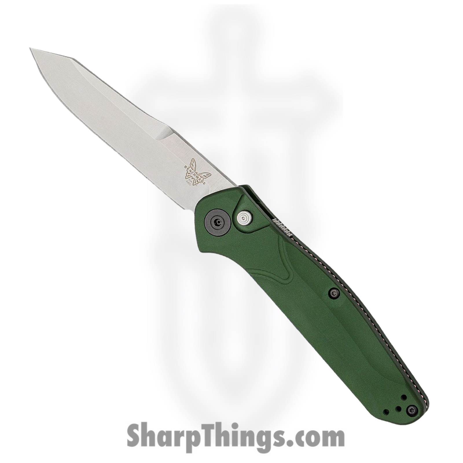 Benchmade - 9400 - Osborne - Automatic Knife - S30V Satin Modified Reverse Tanto - Aluminum - Green
