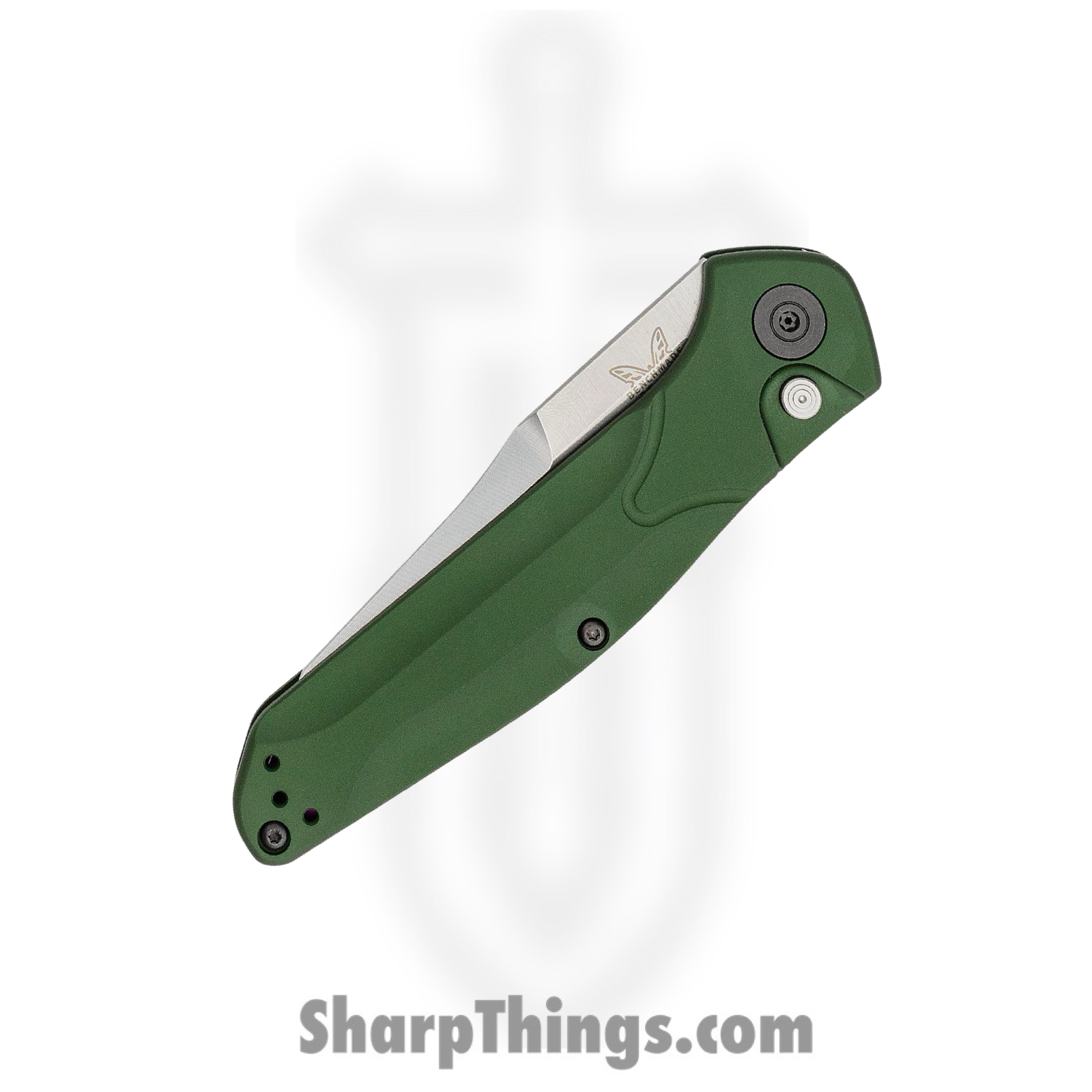 Benchmade - 9400 - Osborne - Automatic Knife - S30V Satin Modified Reverse Tanto - Aluminum - Green - Image 2