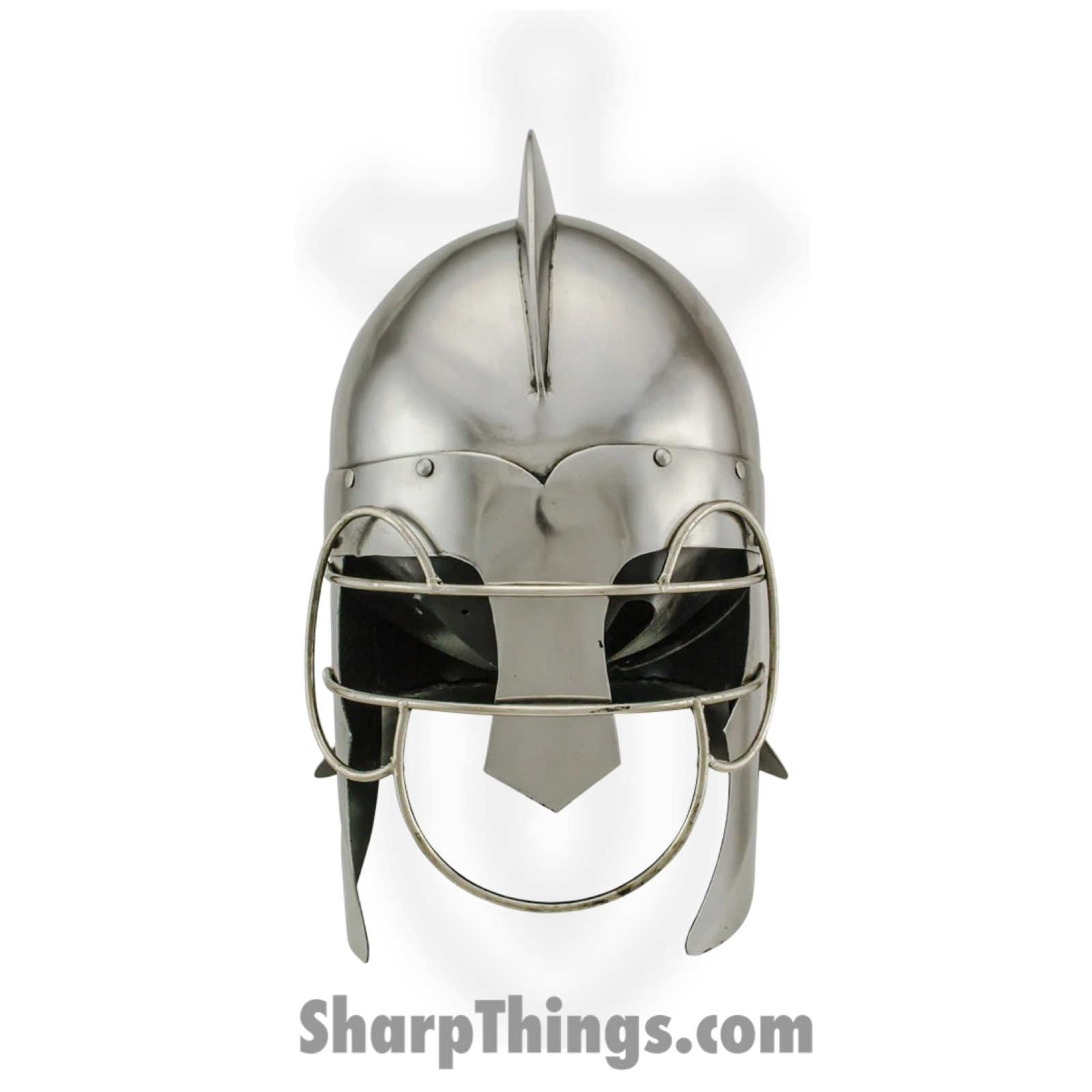 Roman Troopers - BR-HL-32 - Wire Guard Helmet - Carbon Steel - Natural