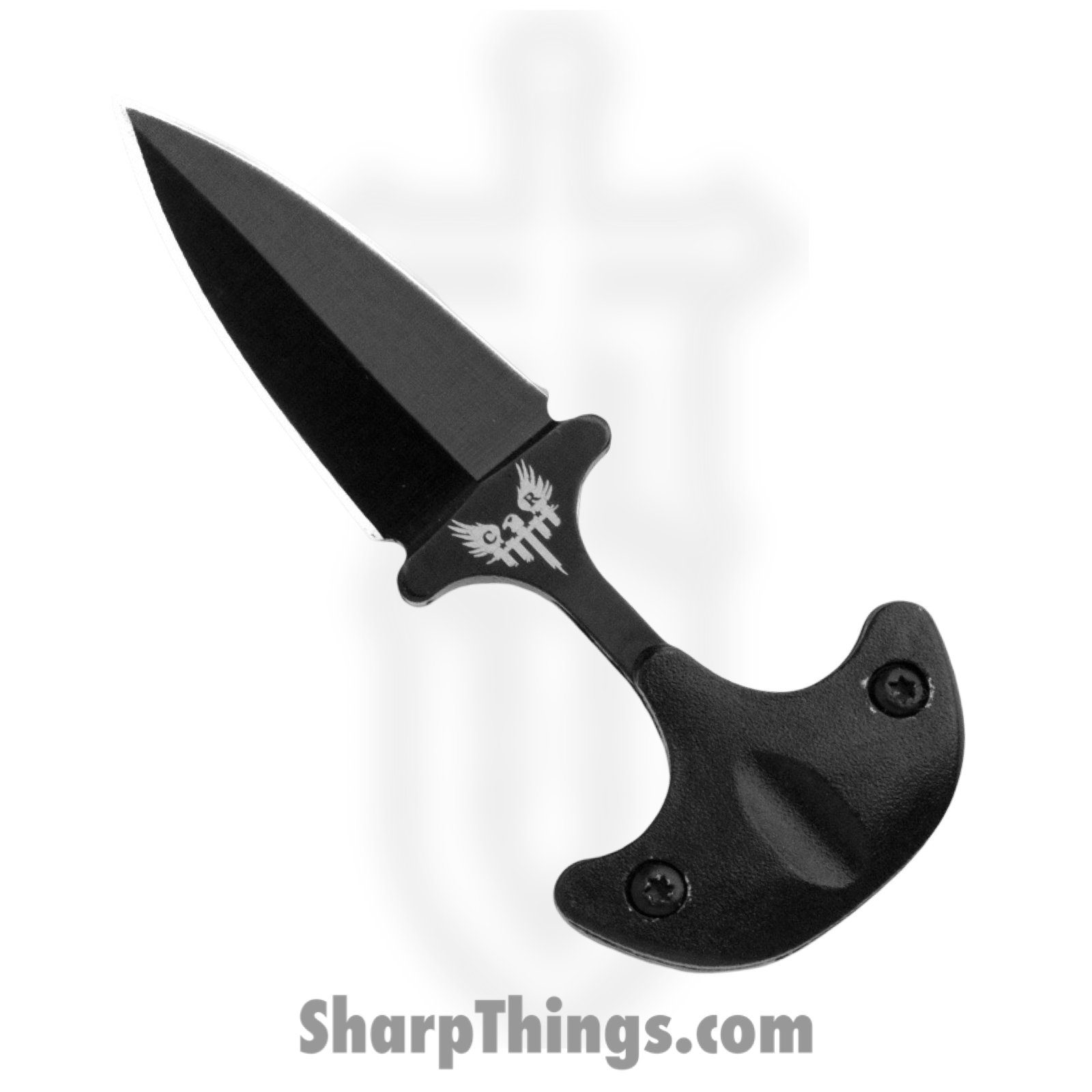 Cold Steel - CBR112 - Combat Ready Neck Knife - Fixed Blade Knife - Stainless Coated Dagger - FRN - Black