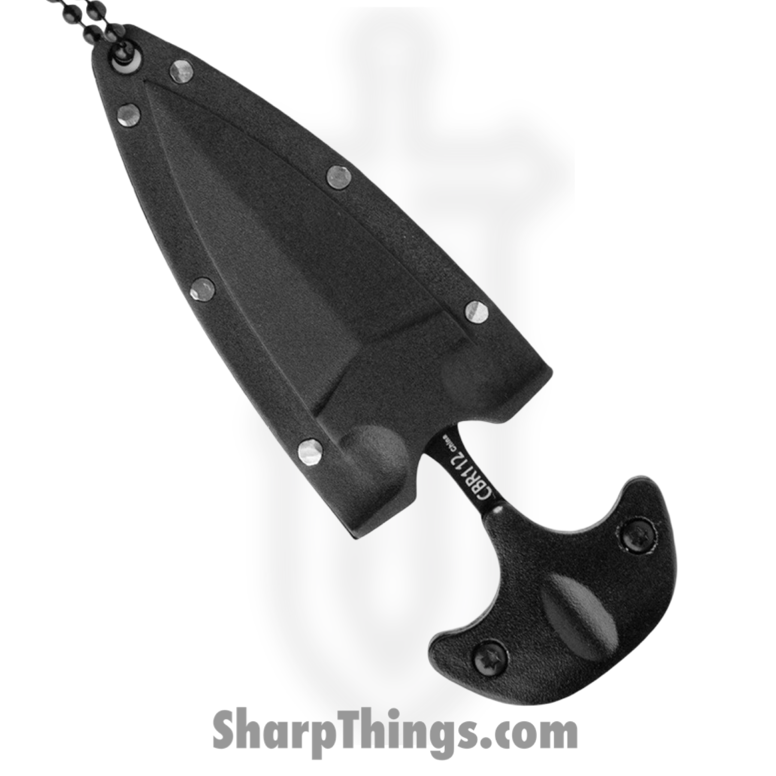 Cold Steel - CBR112 - Combat Ready Neck Knife - Fixed Blade Knife - Stainless Coated Dagger - FRN - Black - Image 4
