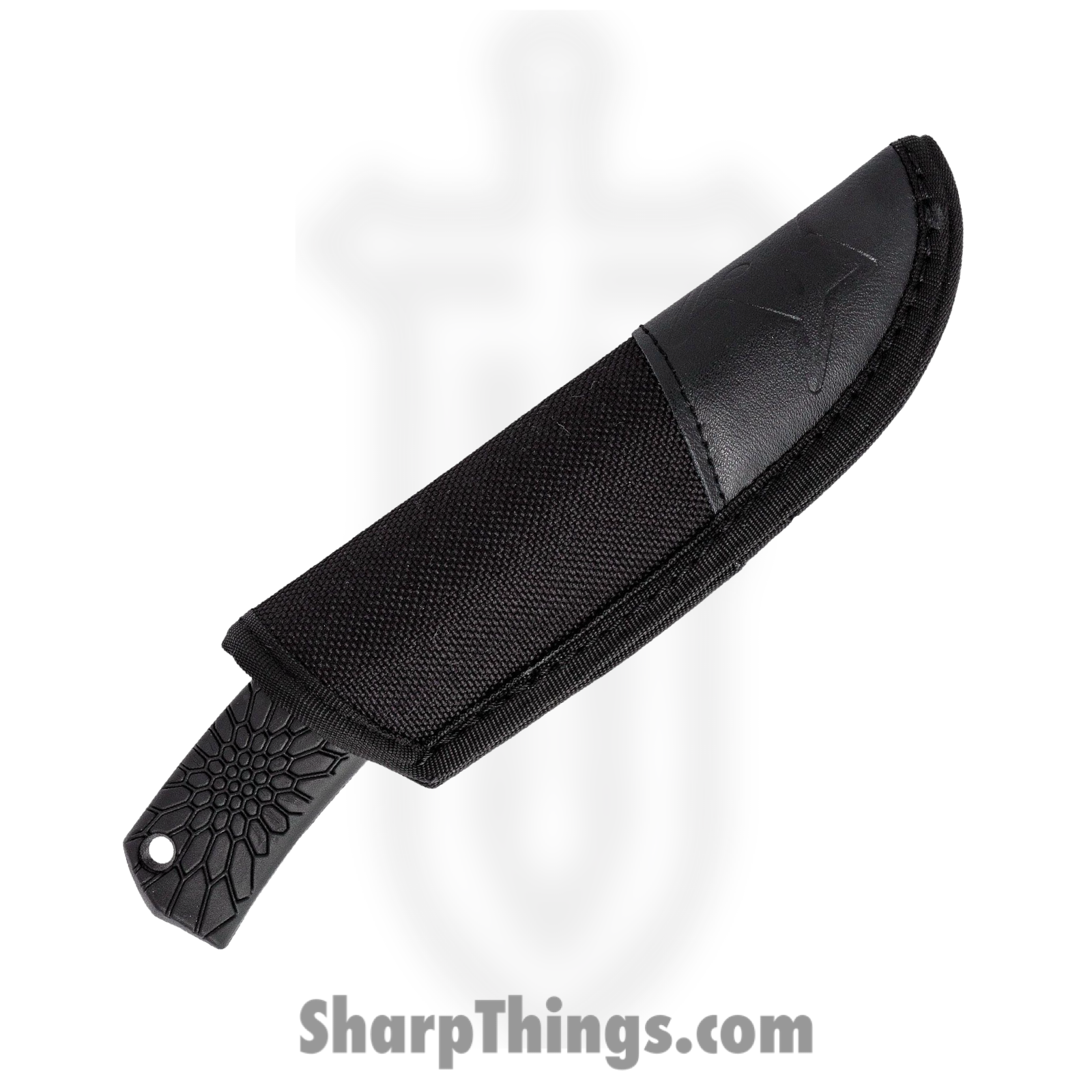 Fox Knives - FOX607 - Core Skinner - Fixed Blade Knife - Becut Steel Satin Drop Point with Guthook - Polypropylene - Black - Image 3