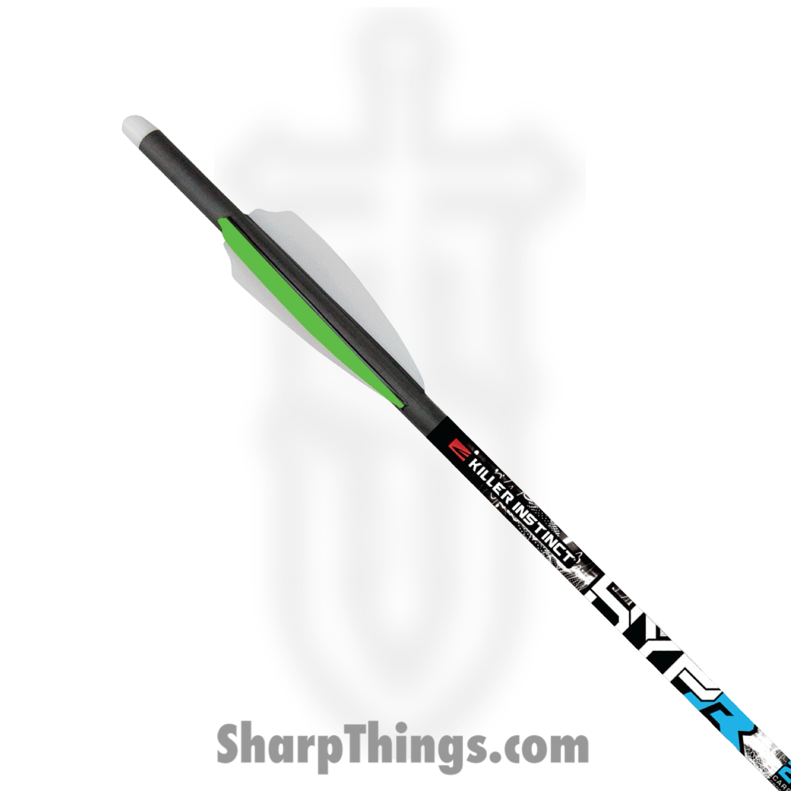 Killer Instinct - HYPR Lite 20 inch Crossbow Bolts 6 Pack - Carbon - Black - Image 2
