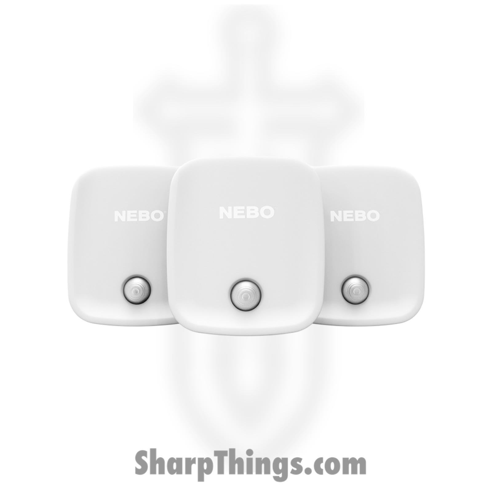 Nebo - NEB-WLT-0026 - Motion Sensor Night Light 3 Pack - ABS - White
