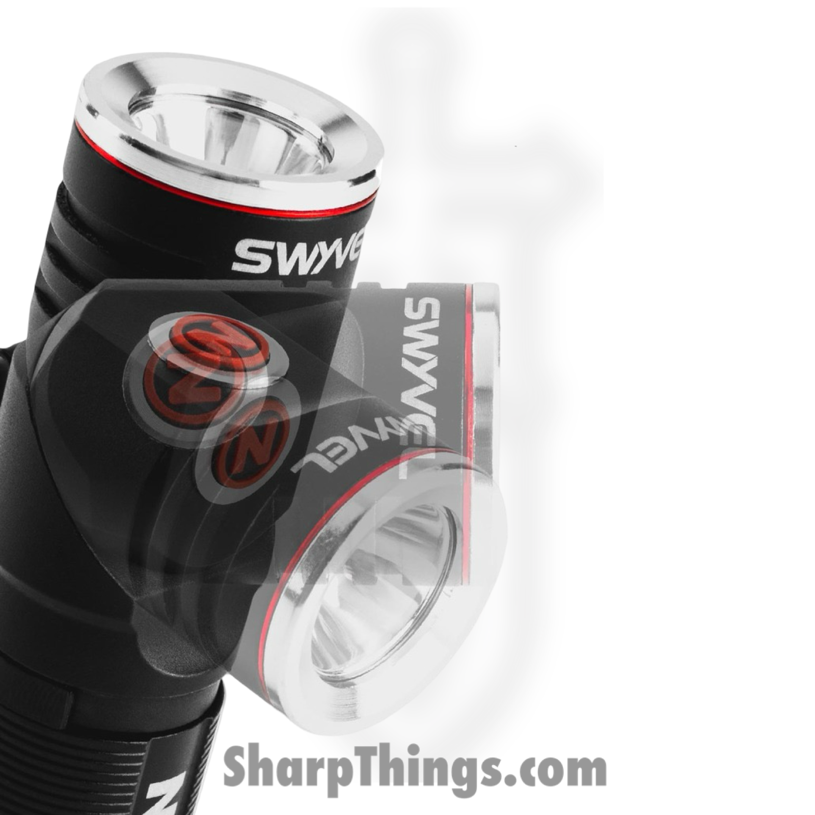Nebo - NEB6907 - Swyvel Right Angle 1K Lumen Rechargeable Flashlight - Aluminum - Black - Image 2