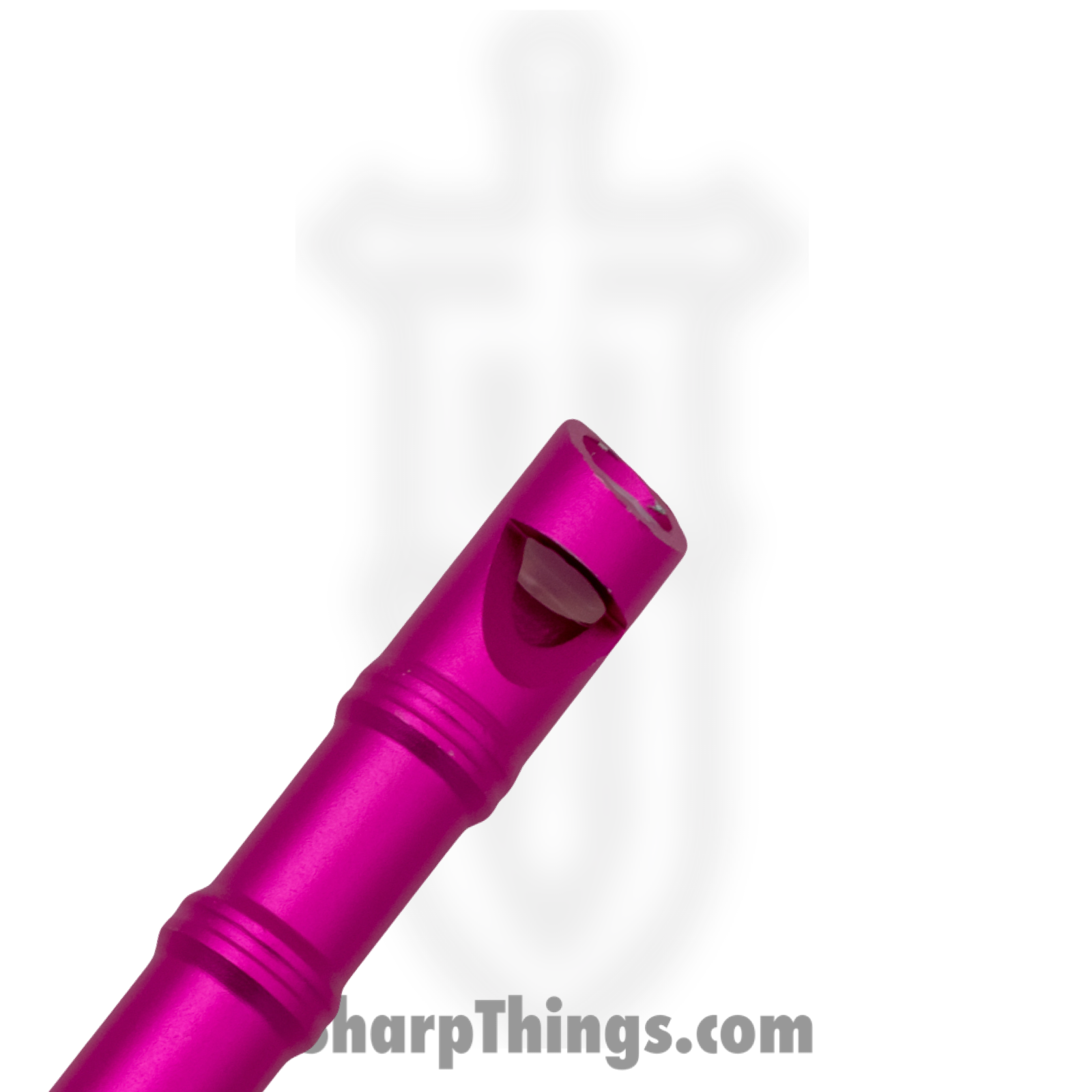 VOC - p15960hpk - Whistle & Kubotan Keychain - Aluminum - Pink - Image 2
