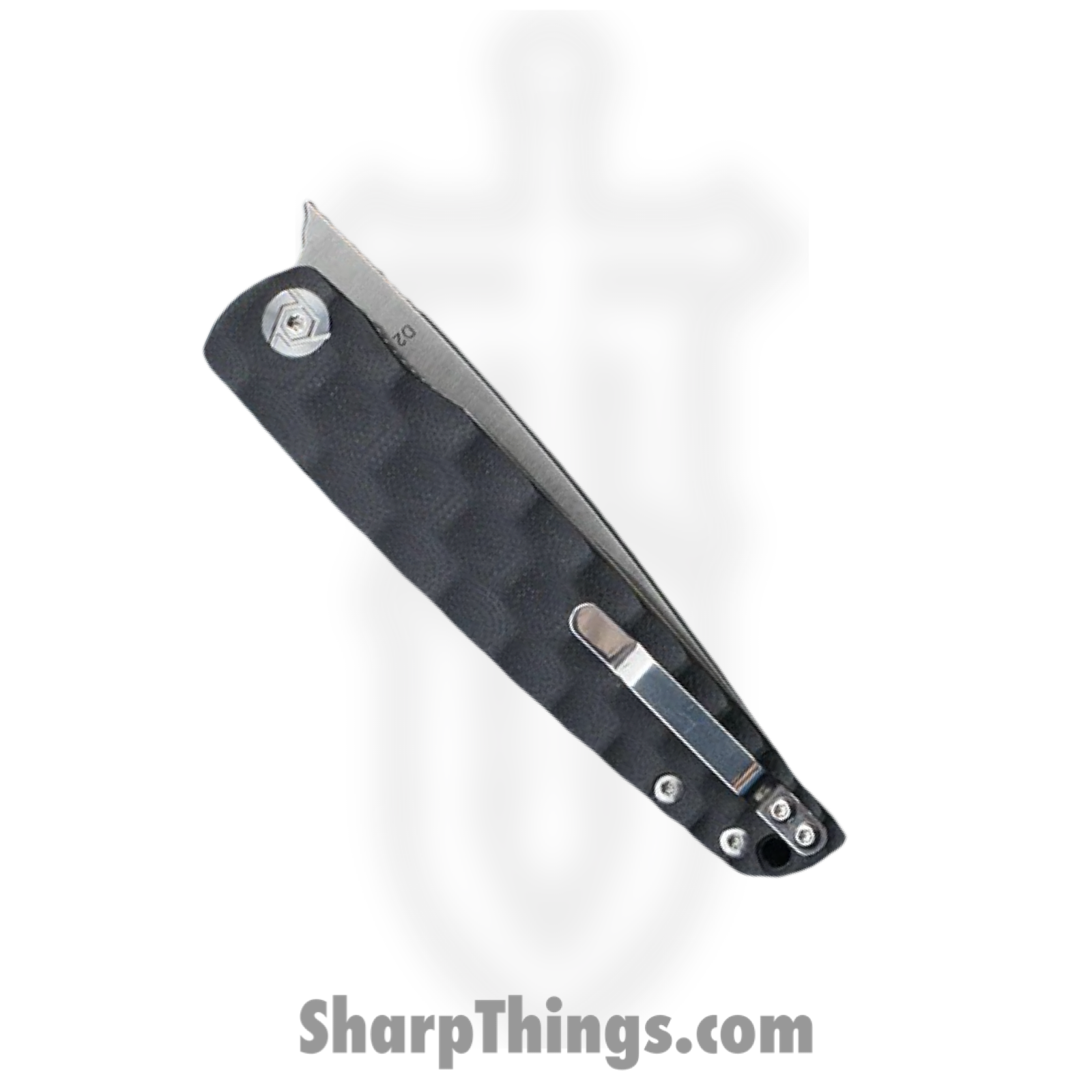 CH Knives - 3541G10BK - Tactical - Folding Knife - D2 Satin Spear Point - G10 - Black - Image 2