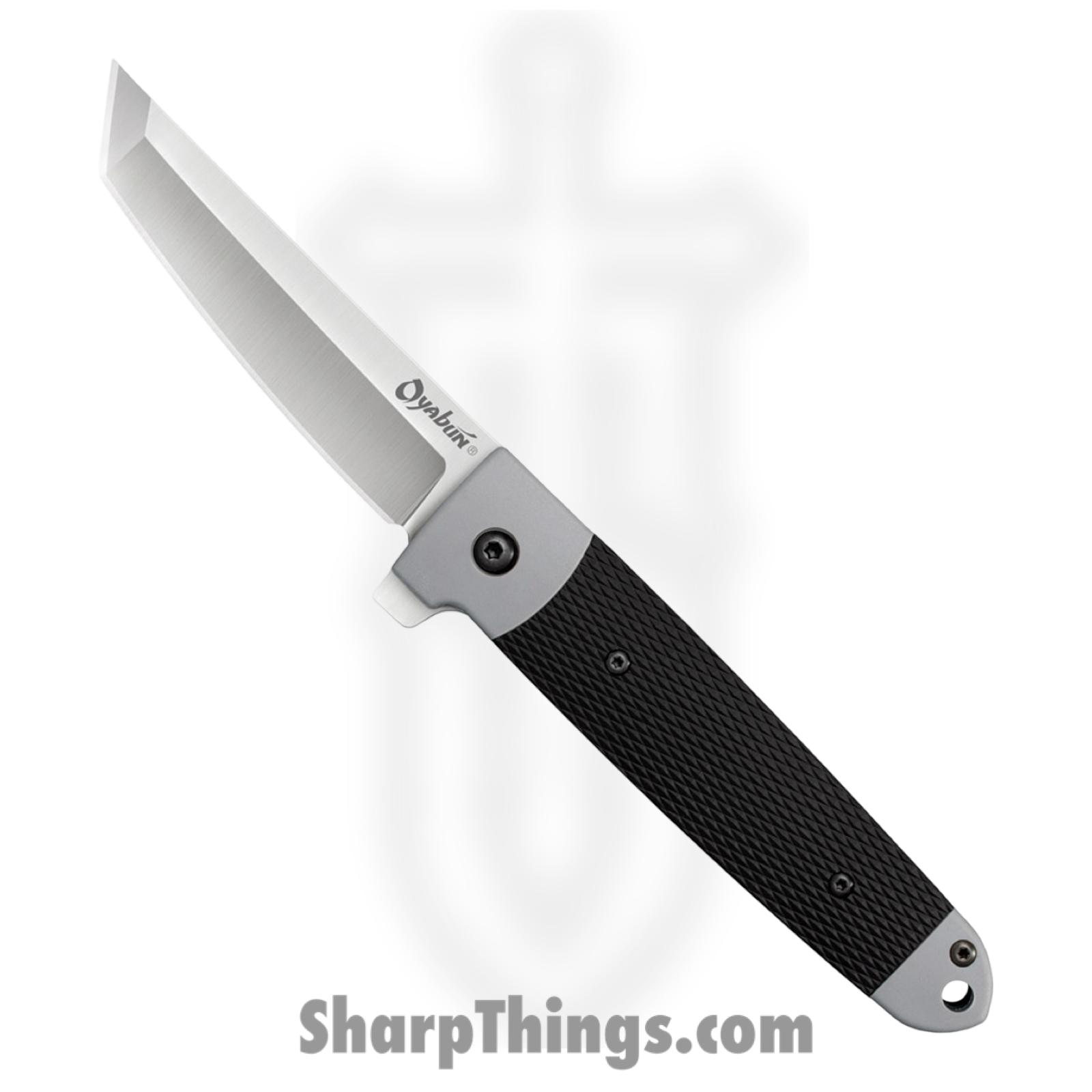 Cold Steel - CS26T - Oyabun - Folding Knife - 4034 SS Satin Tanto - Kray-Ex - Black