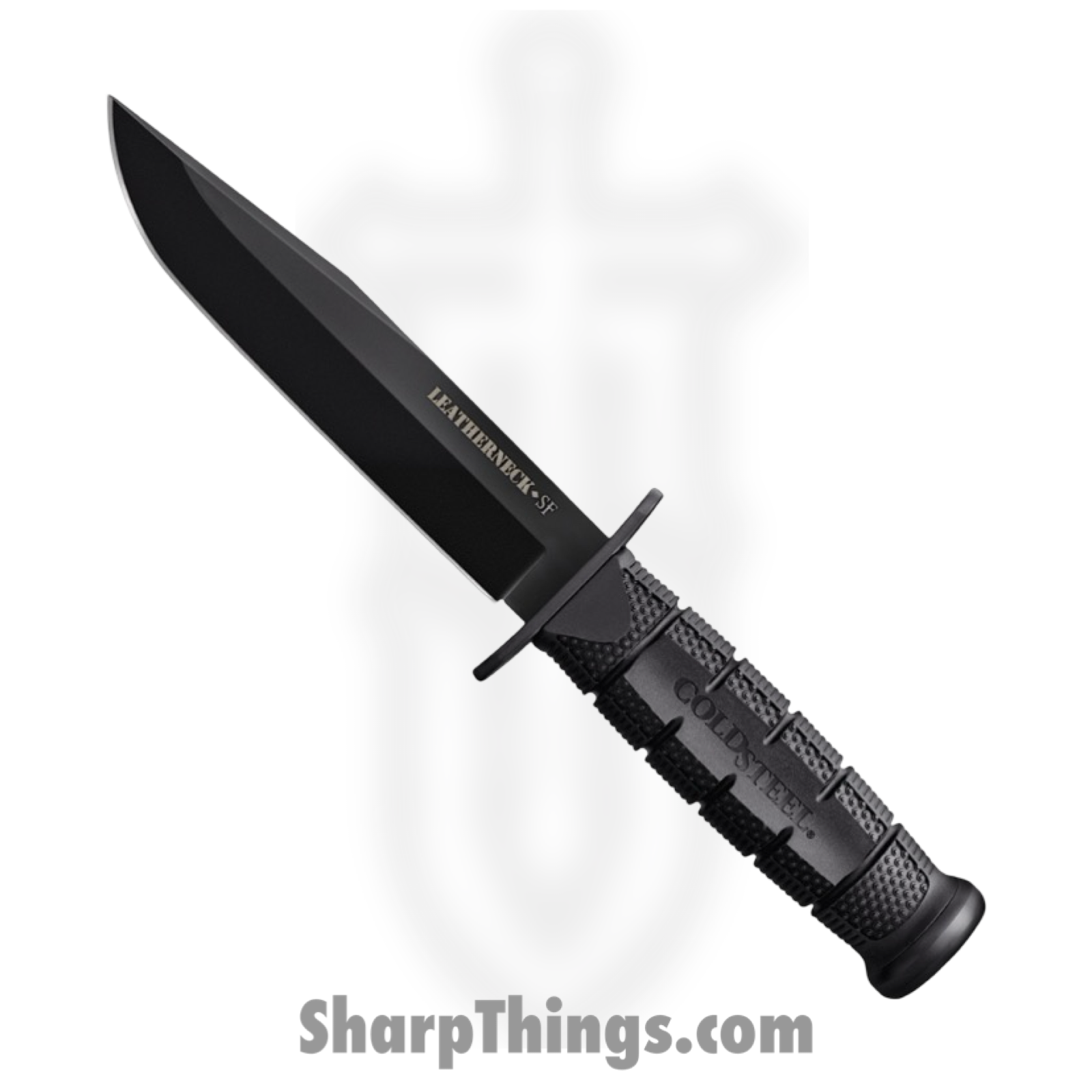 Cold Steel - CS39LSFC - Leatherneck Semper-Fi - Fixed Blade Knife - D2 Coated Drop Point - Kray-Ex - Black