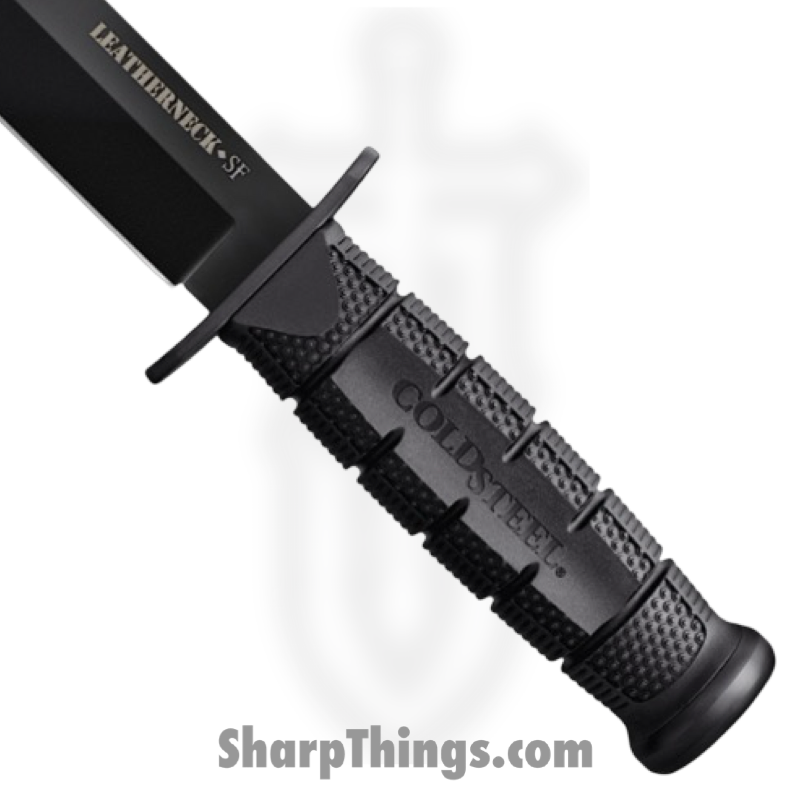 Cold Steel - CS39LSFC - Leatherneck Semper-Fi - Fixed Blade Knife - D2 Coated Drop Point - Kray-Ex - Black - Image 2