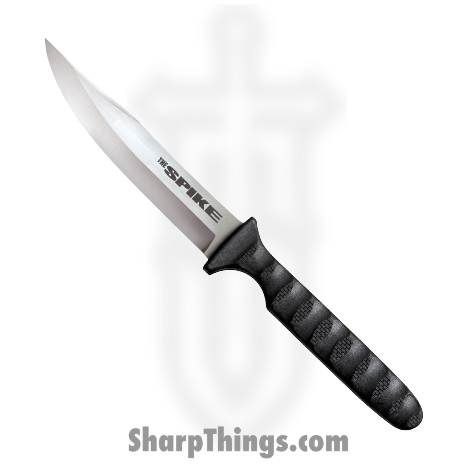 Cold Steel - CS53NBS - Bowie Spike - Fixed Blade Knife - 4116 SS Satin Clip Point - FRP - Black