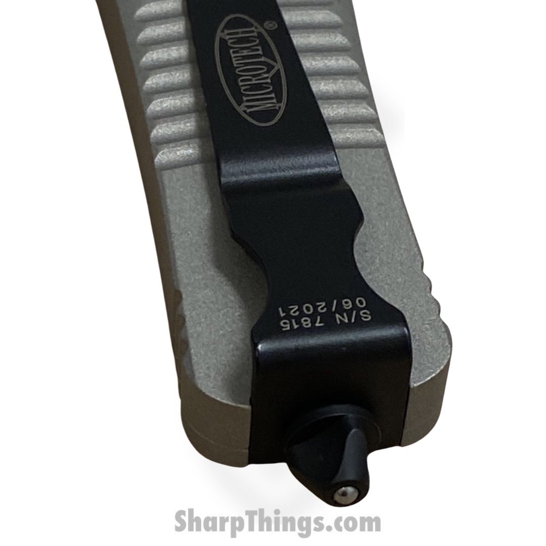 Microtech - 138-3TG - NOS - Combat Troodon - OTF Auto - M390 Coated Dagger - 6061-T6 Aluminum - Gray - Image 5