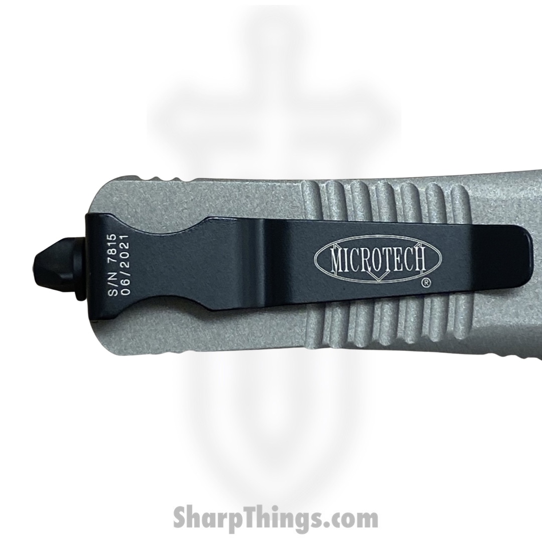 Microtech - 138-3TG - NOS - Combat Troodon - OTF Auto - M390 Coated Dagger - 6061-T6 Aluminum - Gray - Image 4