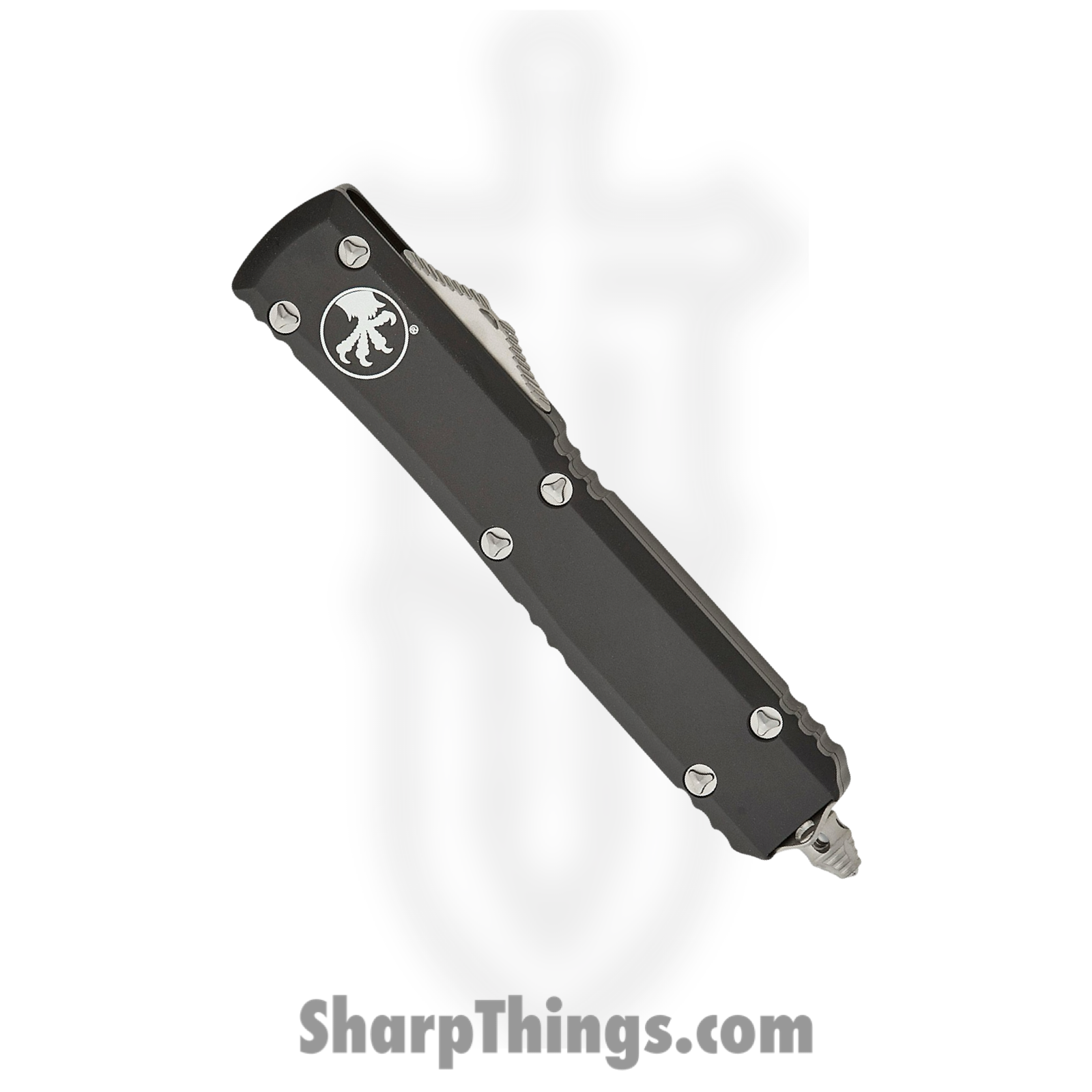 Microtech - 122-4 - Ultratech - OTF Auto - Elmax, M390, 204P Satin Dagger - 6061-T6 Aluminum - Black - Image 3