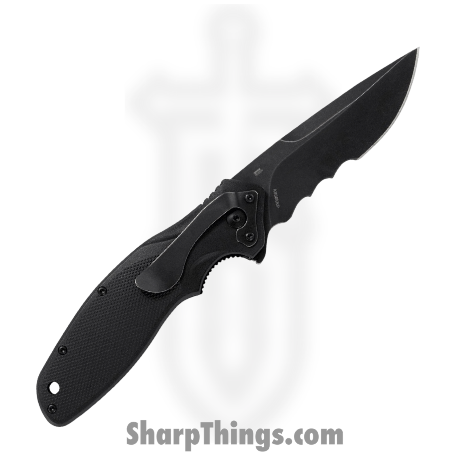 CRKT - CRK800KKP - Shenanigan - Assisted Open Knife - 1.4116 Stainless Coated Drop Point - GRN - Black - Image 2