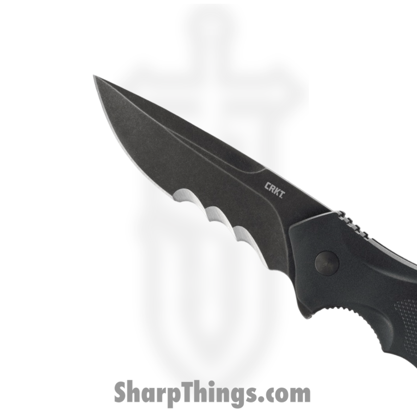 CRKT - CRK800KKP - Shenanigan - Assisted Open Knife - 1.4116 Stainless Coated Drop Point - GRN - Black - Image 3