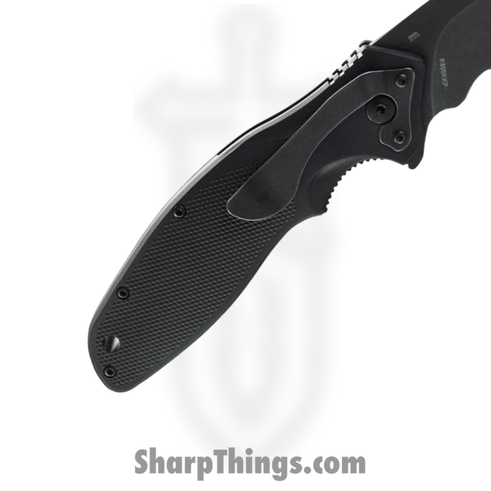 CRKT - CRK800KKP - Shenanigan - Assisted Open Knife - 1.4116 Stainless Coated Drop Point - GRN - Black - Image 4