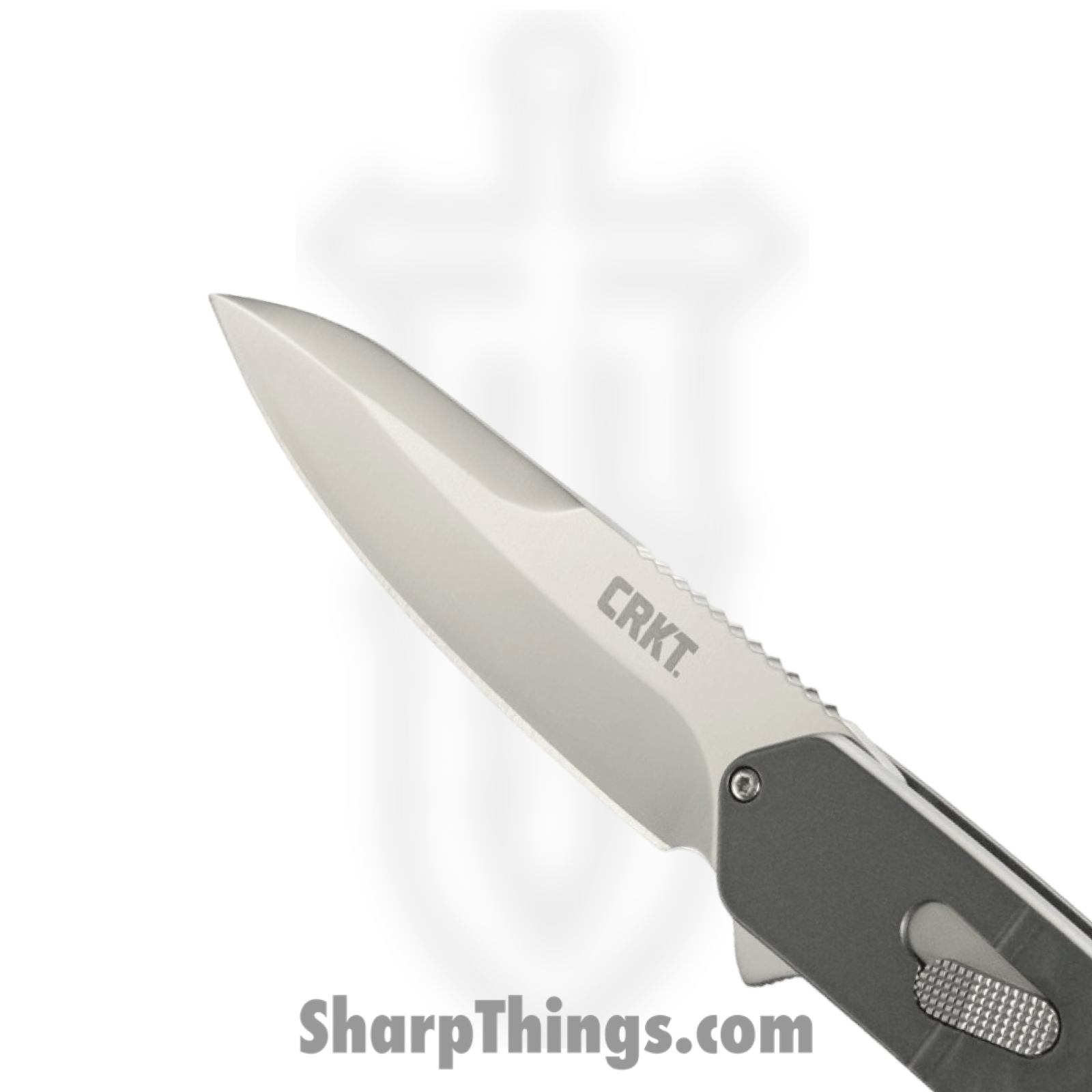 CRKT - K540GXP - Bona Fide - Folding Knife - D2 Satin Drop Point - Aluminum - Gray - Image 3
