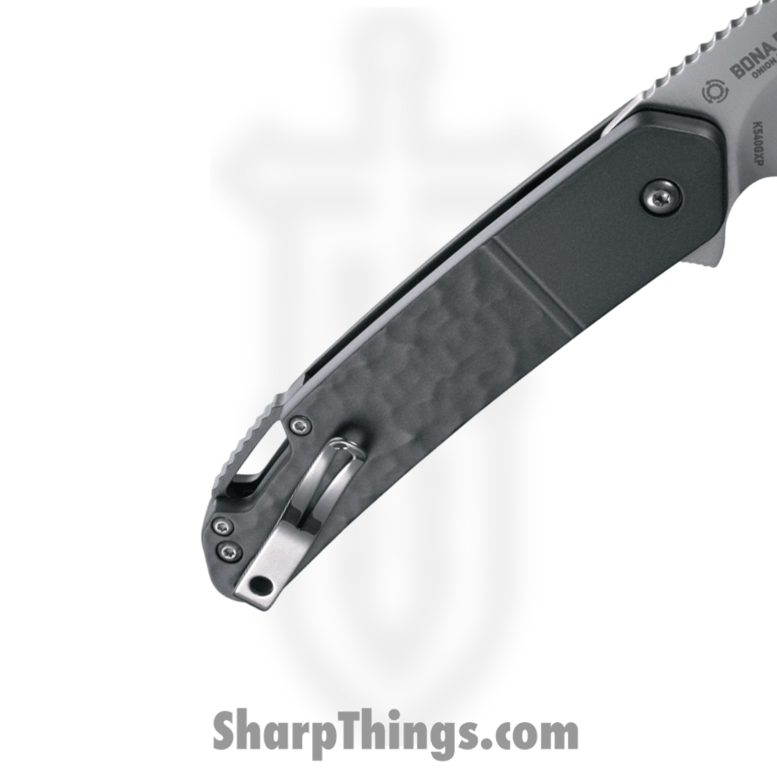 CRKT - K540GXP - Bona Fide - Folding Knife - D2 Satin Drop Point - Aluminum - Gray - Image 4