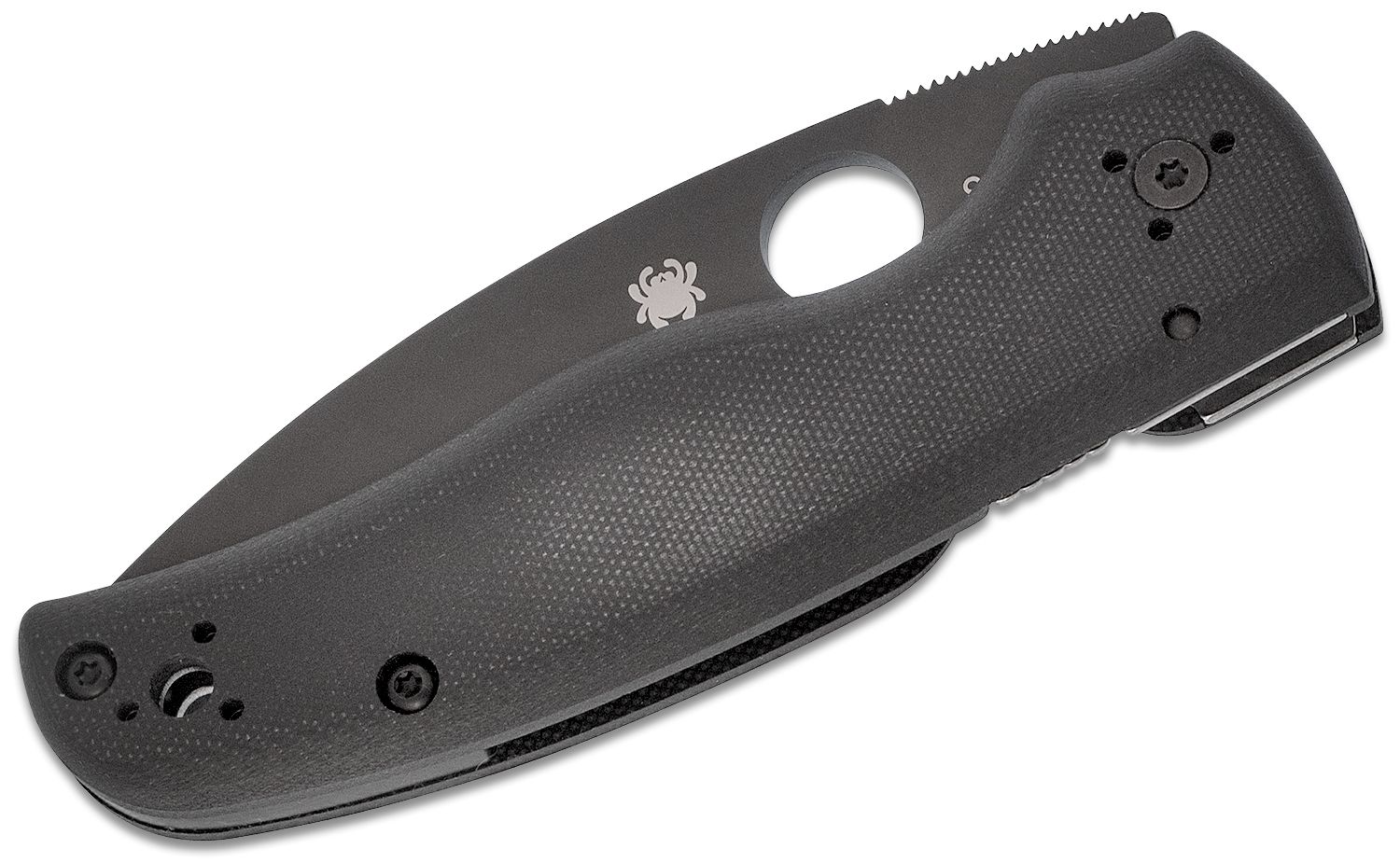 Spyderco - SC229GSBK - Shaman - Folding Knife - S30V Coated Drop Point - G10 - Black - Image 6