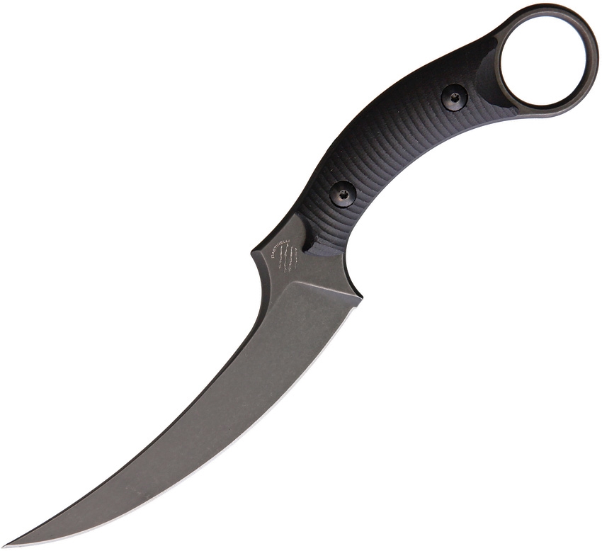Bastinelli Creations - BAS206 - Mako - Fixed Blade Knife - N690 Black Stonewash Full Tang - G10 - Black - Image 3