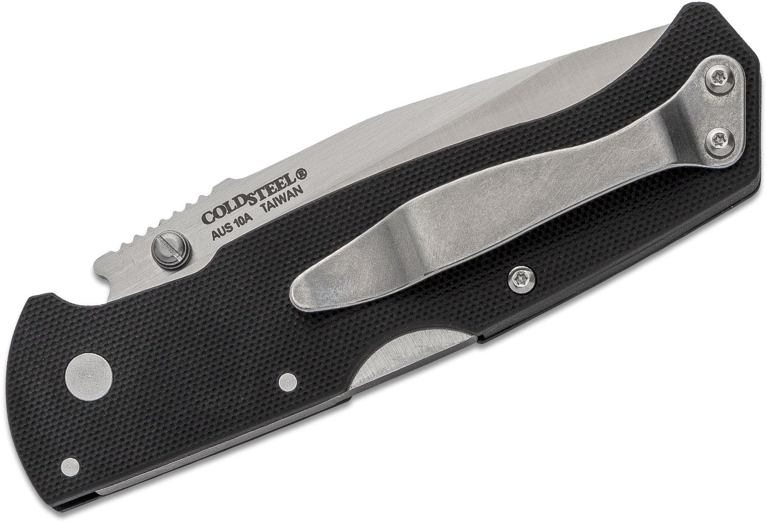 Cold Steel - CS26WT - Air Lite Folding Knife Tanto - Satin AUS-10 - G10 - Black - Image 7