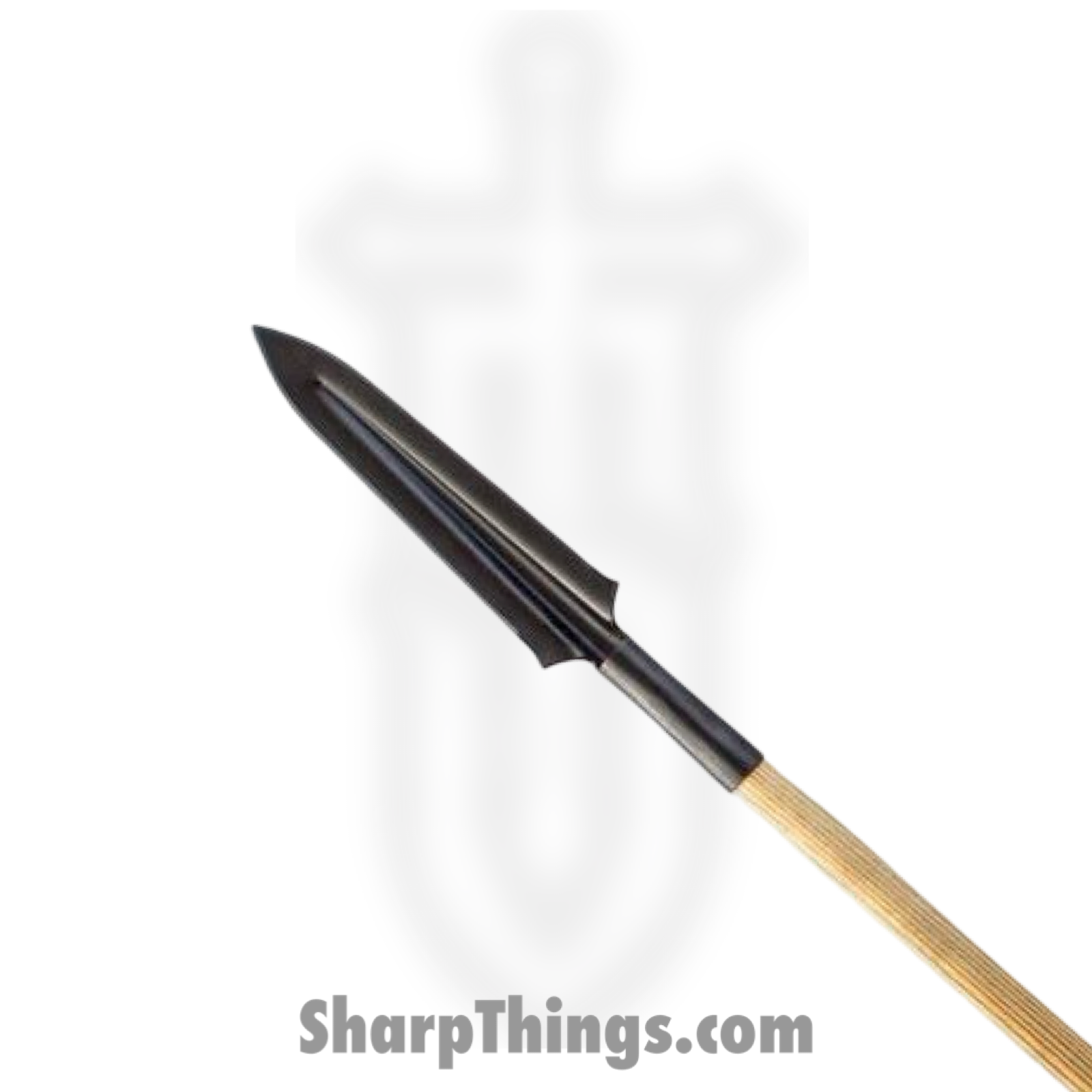 Condor Tool & Knife - CTK1016145HC - Yari Spear - Fixed Blade Knife - 1075 HC Coated - Burnt American Ash - Brown - Image 2
