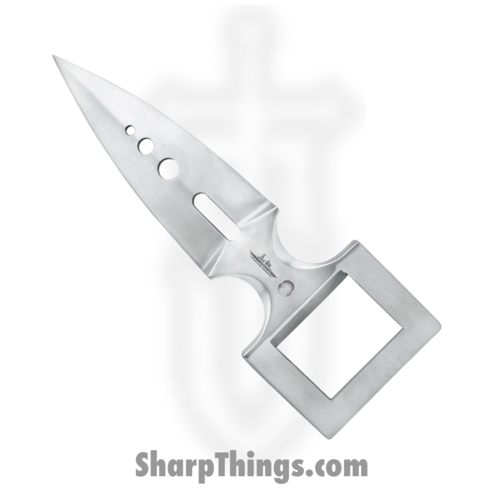 United Cutlery - GH5010 - Belt Buckle Push Dagger - Fixed Blade Knife - 420 Stainless Steel Dagger - Stainless Steel - Stainless